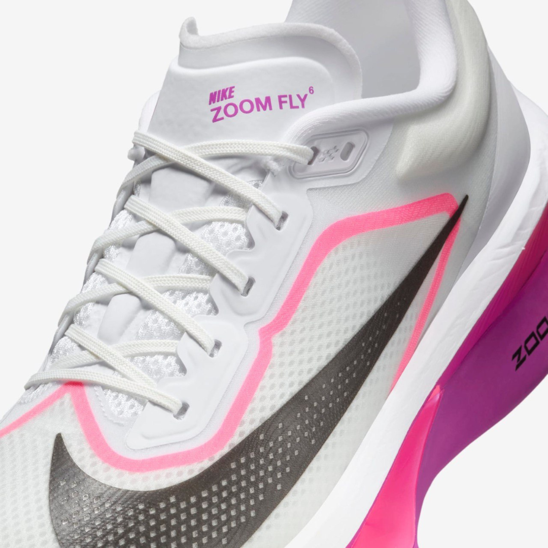 Nike Zoom Fly 6 Branco e Rosa