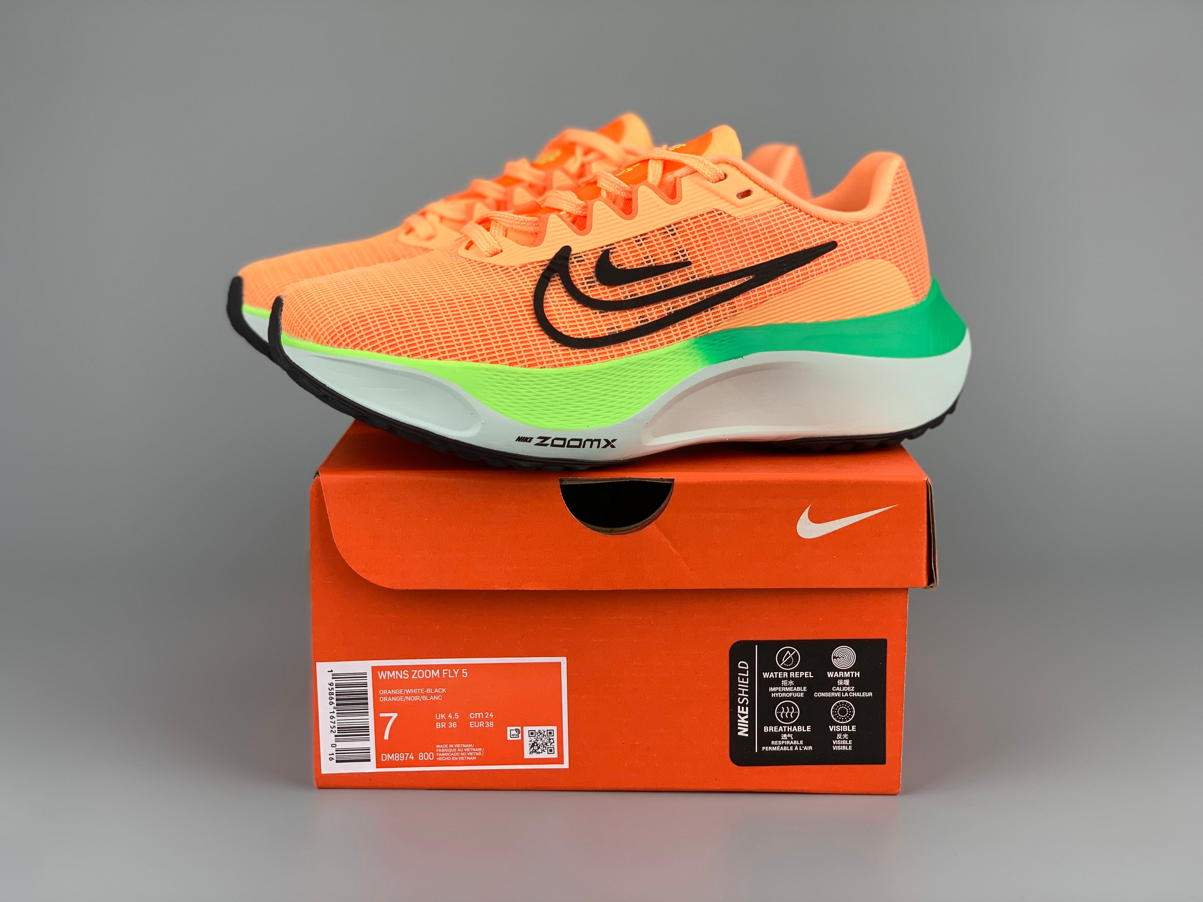 Nike Air ZoomX Fly 5 - Laranja/Verde/Branco