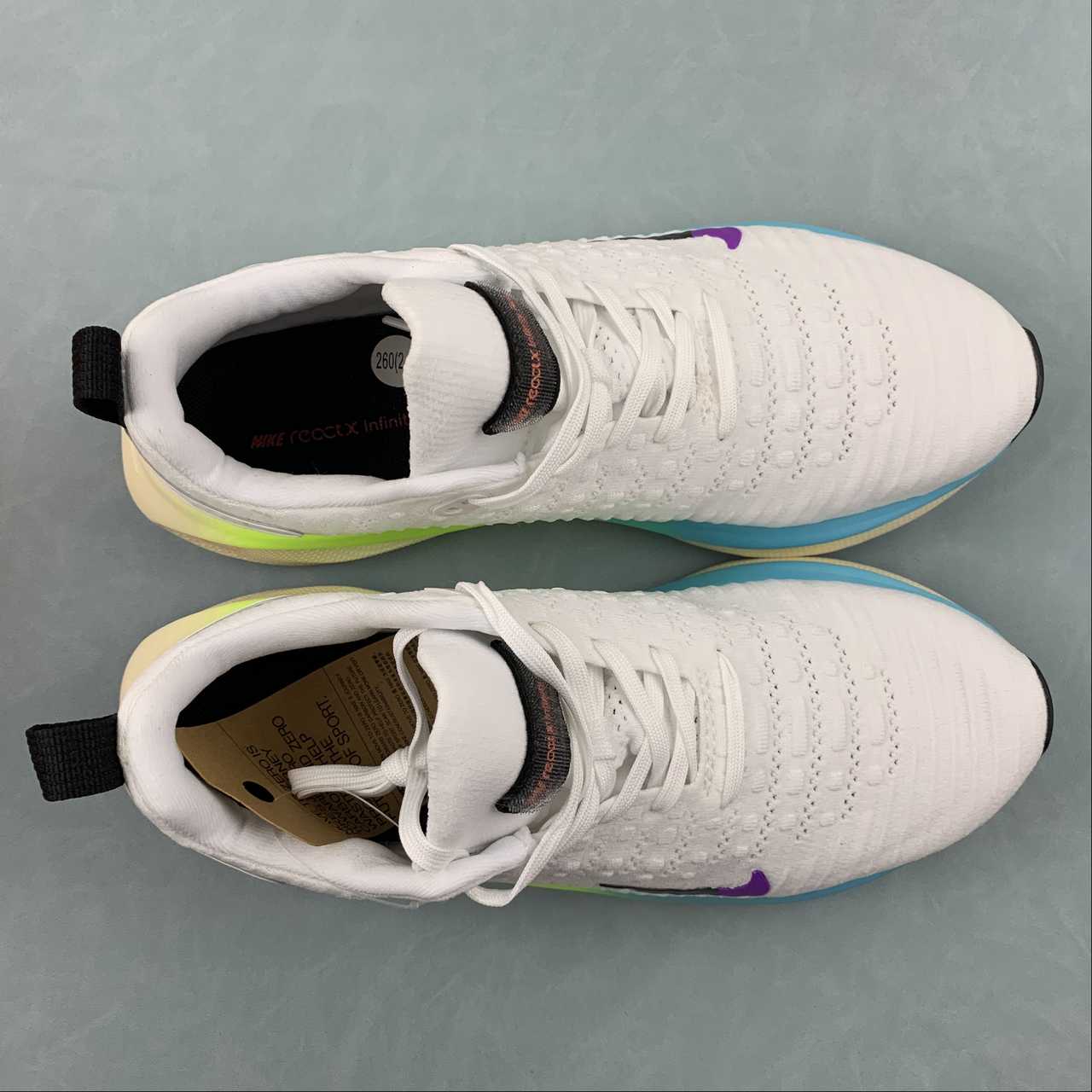 Nike Infinity Run 4 - Branco/Azul/Amarelo