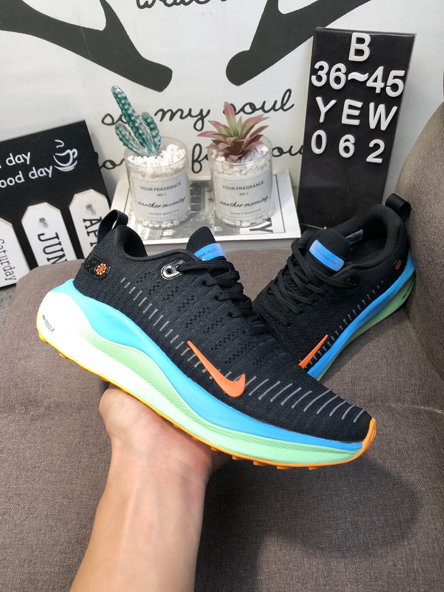 Nike Infinity Run 4 Preto/Azul/Laranja