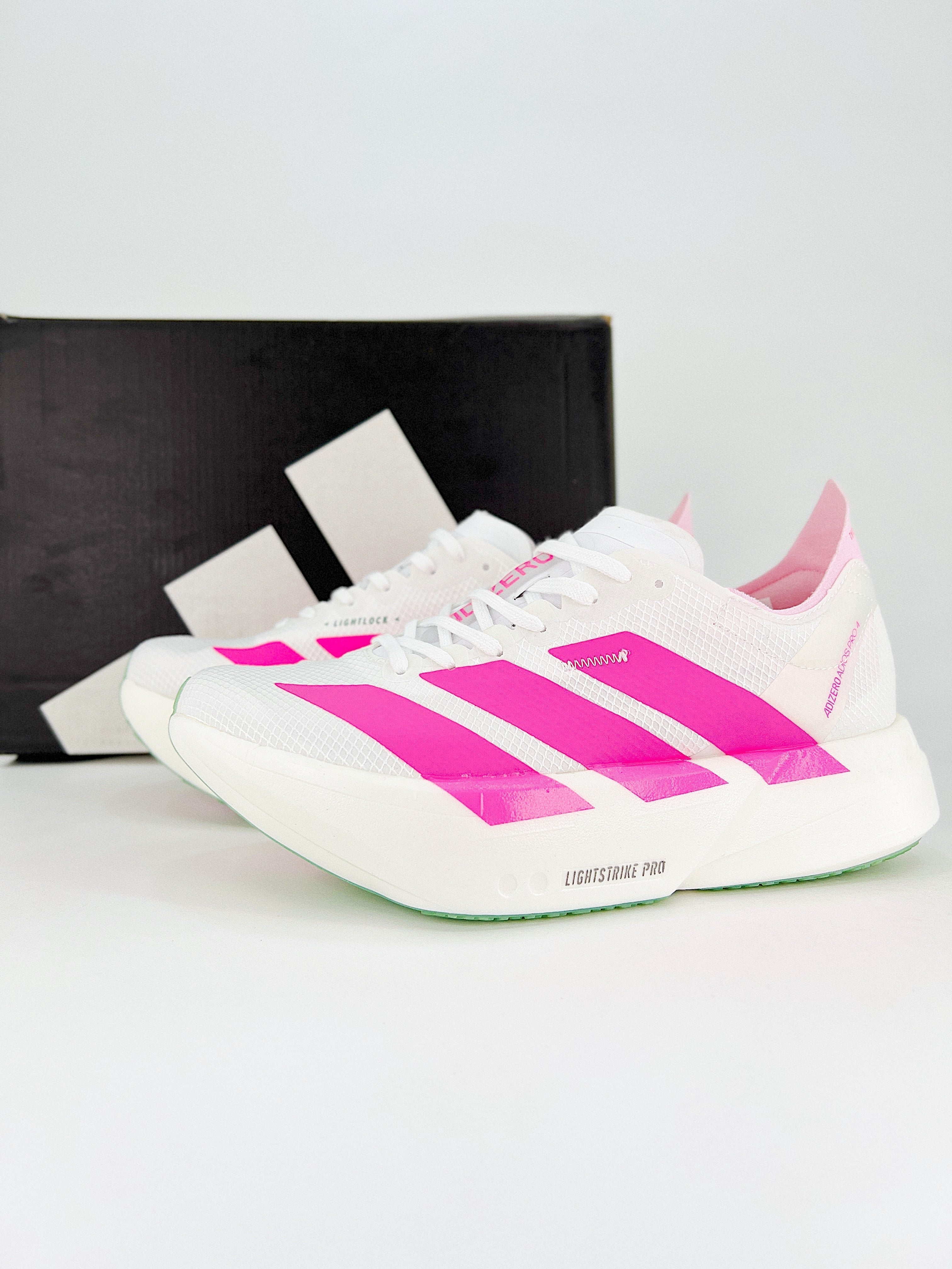 Adidas Adizero Adios Pro 4 - Branco/Rosa