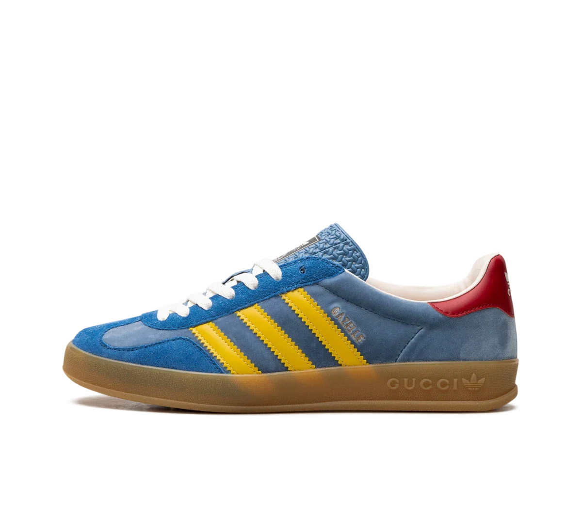 Tênis Adidas x Gucci Gazelle 'Light Blue Suede'
