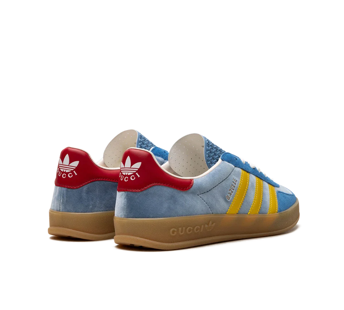 Tênis Adidas x Gucci Gazelle 'Light Blue Suede'