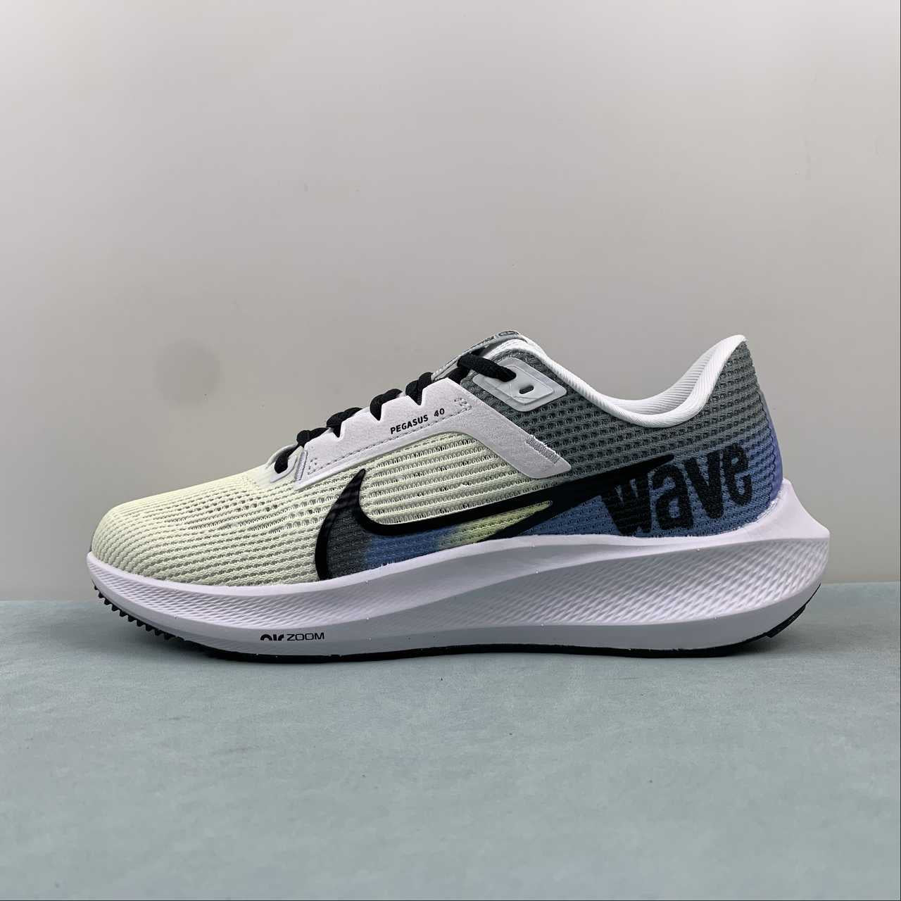 Nike Air Zoom Pegasus 40 - Branco/Azul/Preto 2
