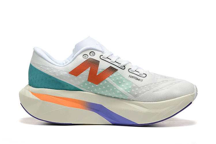 Tênis New Balance Fuelcell Supercomp Elite V4 - Branco/Laranja