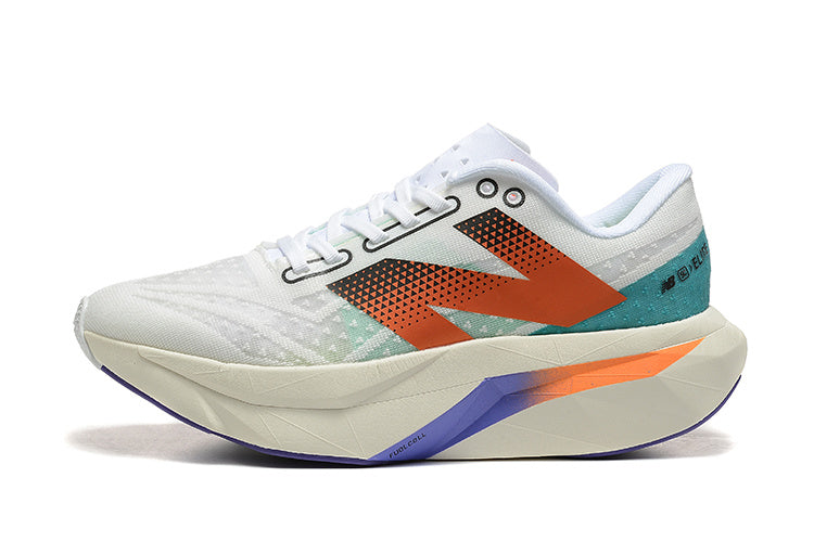 Tênis New Balance Fuelcell Supercomp Elite V4 - Branco/Laranja