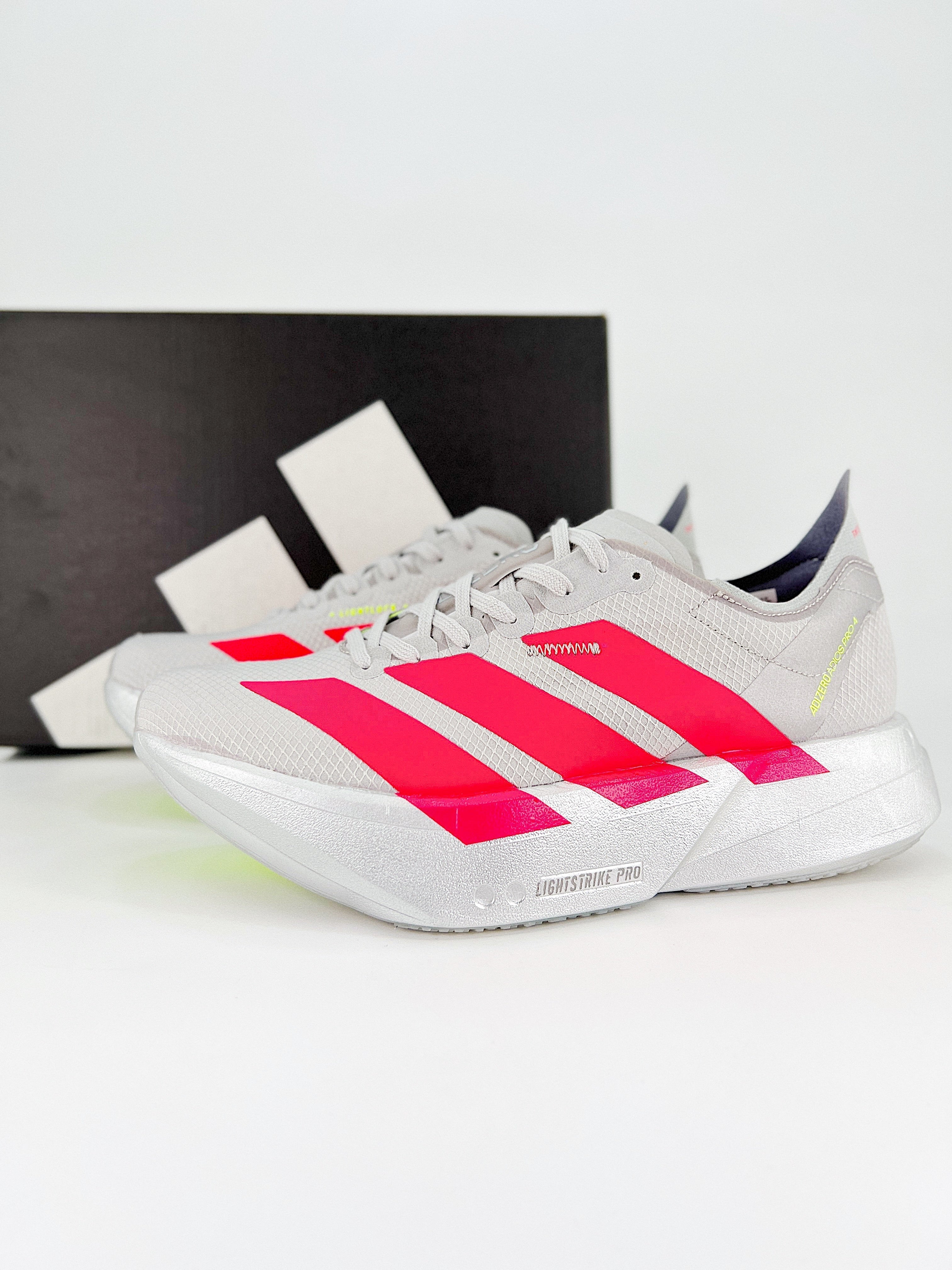 Adidas Adizero Adios Pro 4 - Prata/Vermelho