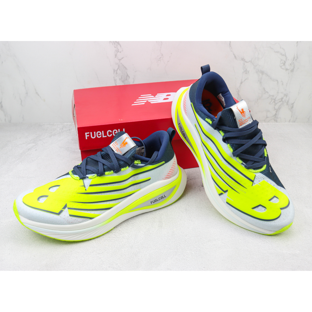 Tênis New Balance Fuelcell Supercomp Elite V3 - Branco/Amarelo