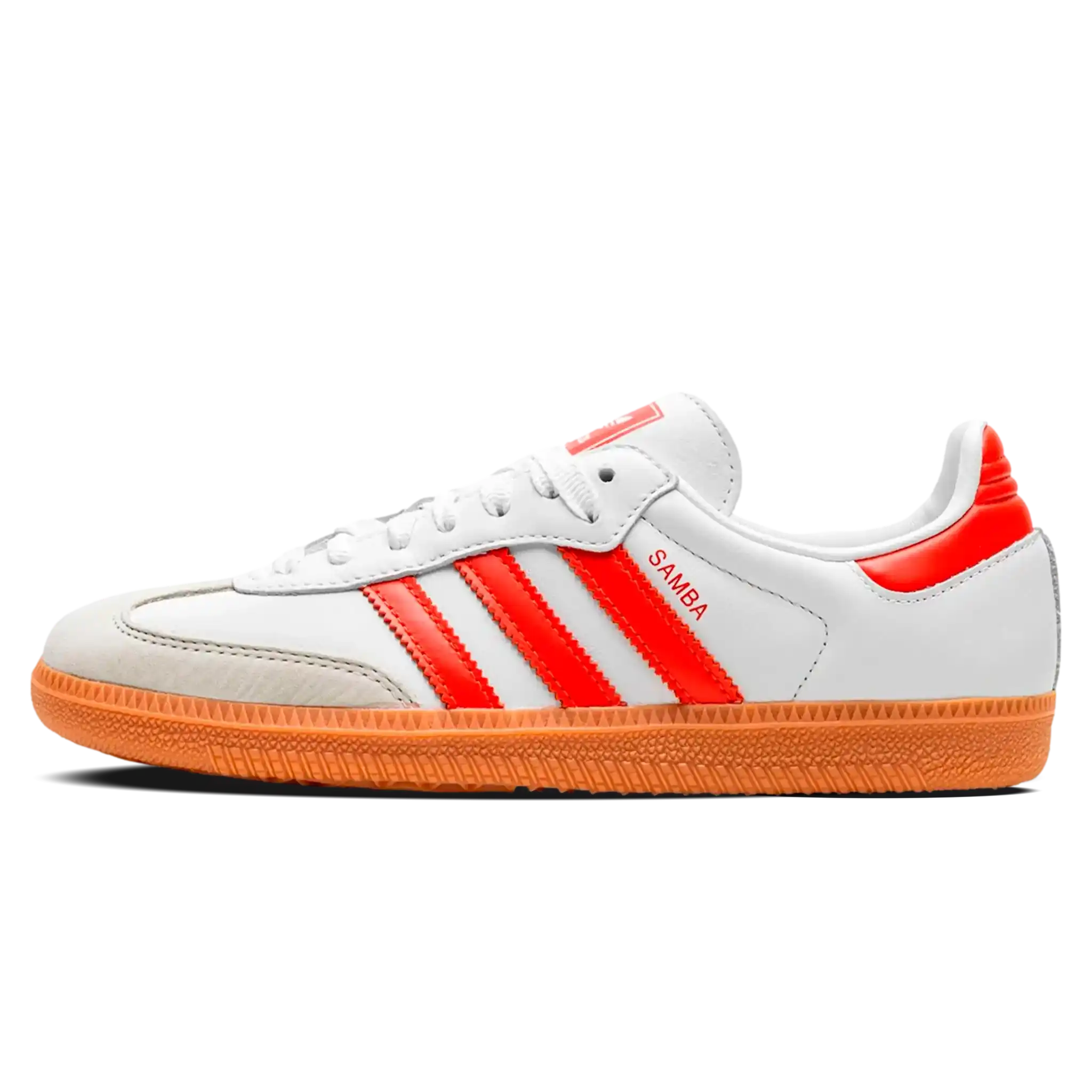 Tênis Adidas Samba OG Feminino "White Solar Red" Branco / Vermelho