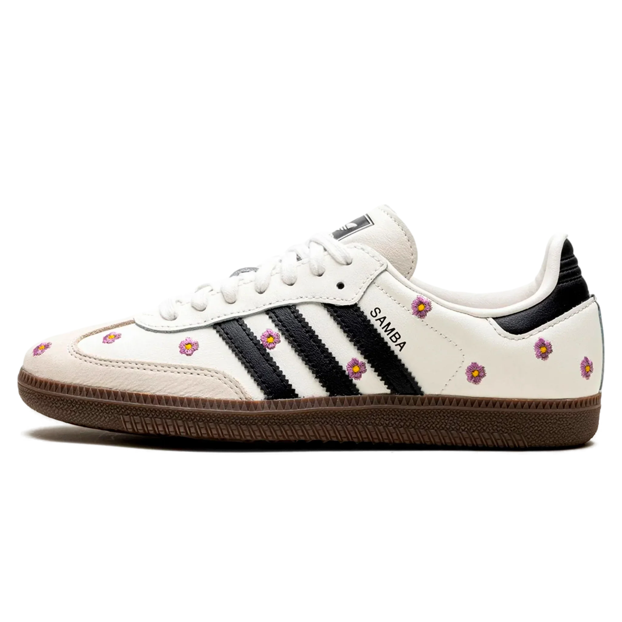 Tênis Adidas Samba OG Feminino "Purple Floral" Branco