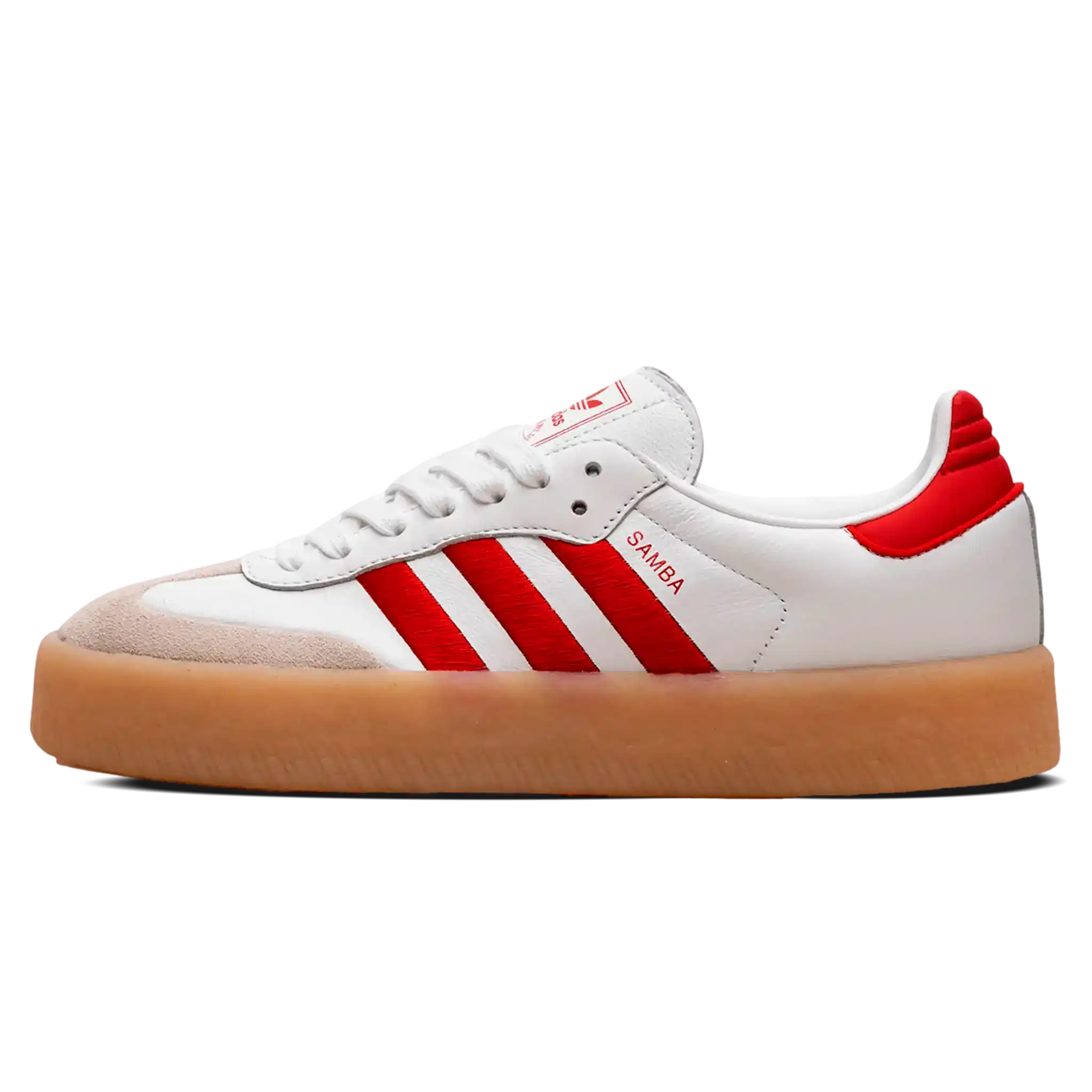 Tênis Adidas Sambae Feminino "Scarlet Red" Branco / Vermelho