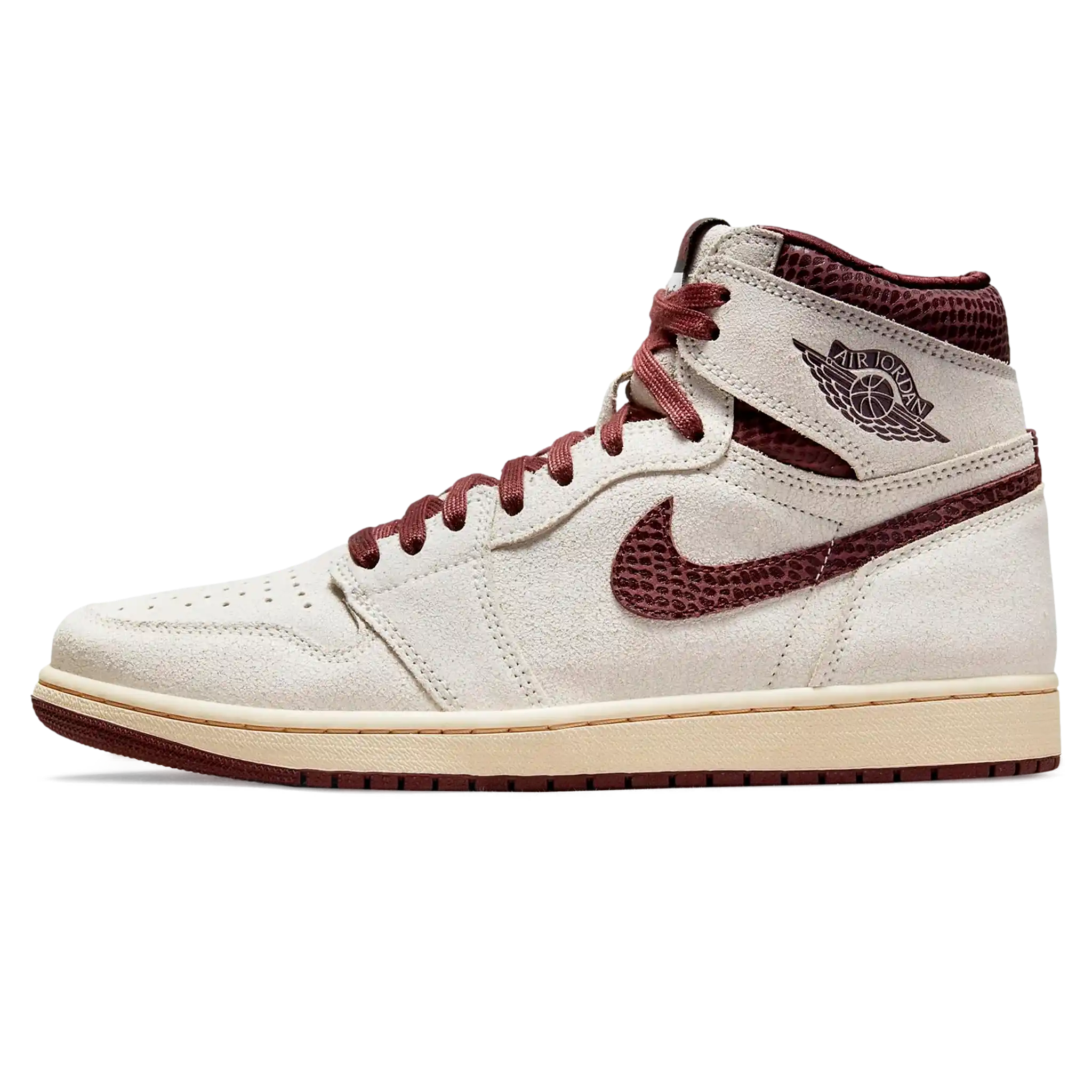 Tênis Air Jordan 1 High x "A Ma Maniere" Branco / Marrom