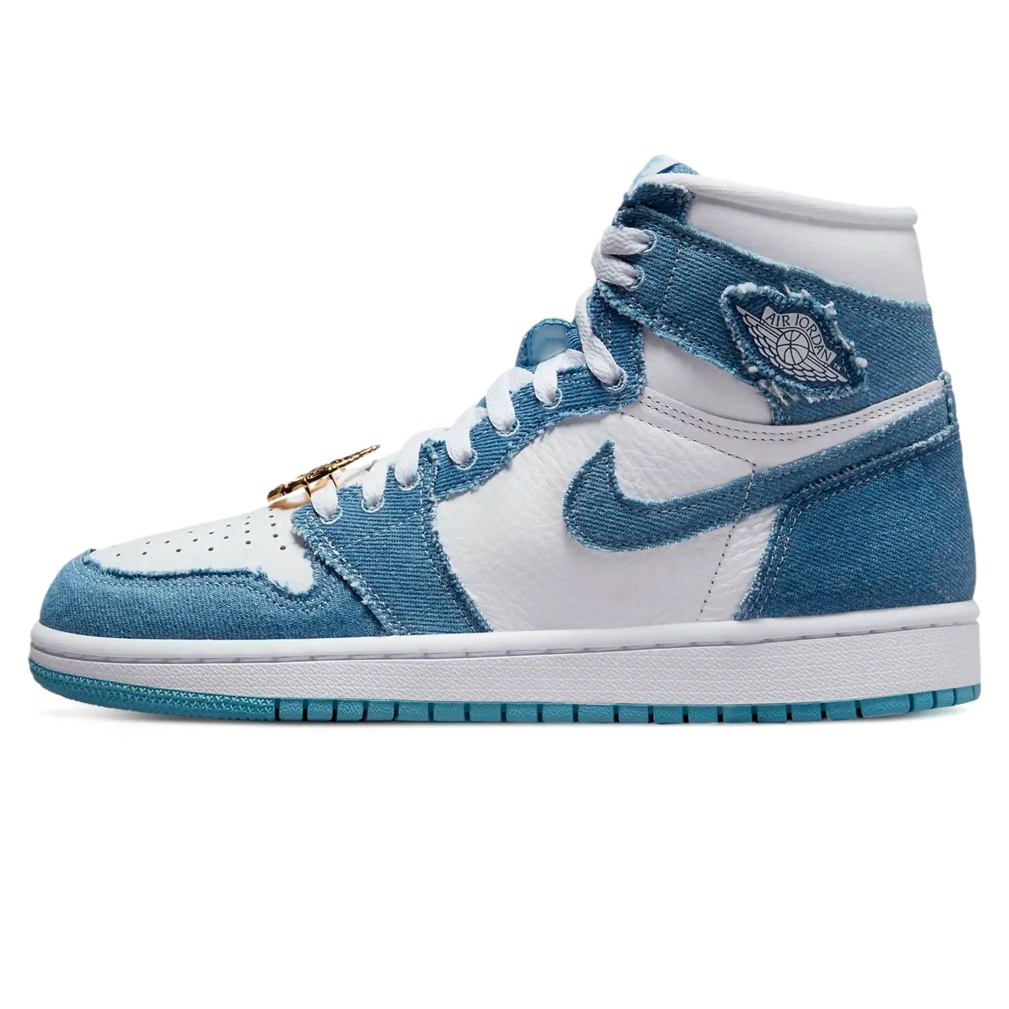 Tênis Air Jordan 1 High Feminino "Denim" Azul