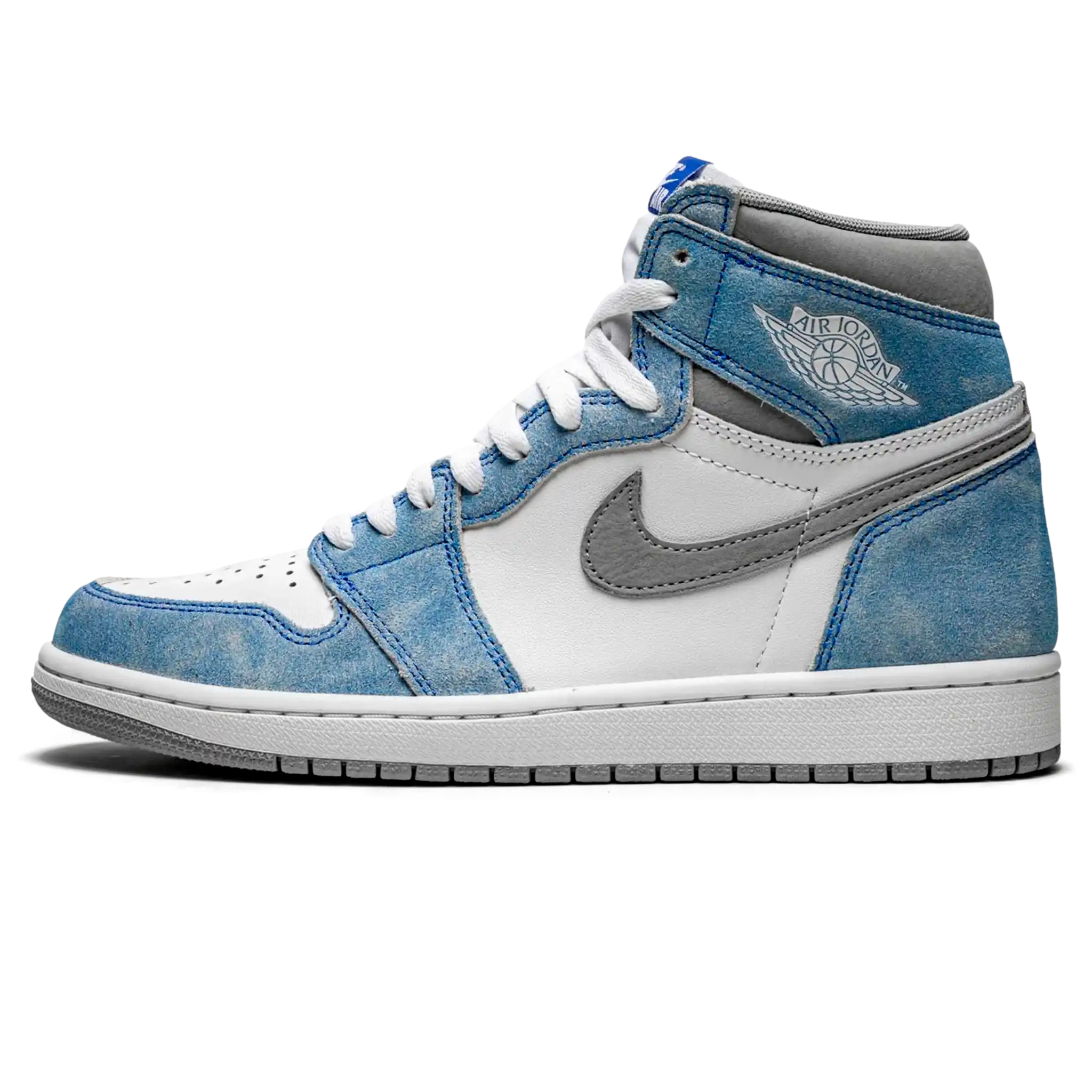 Tênis Air Jordan 1 High "Hyper Royal" Azul / Branco