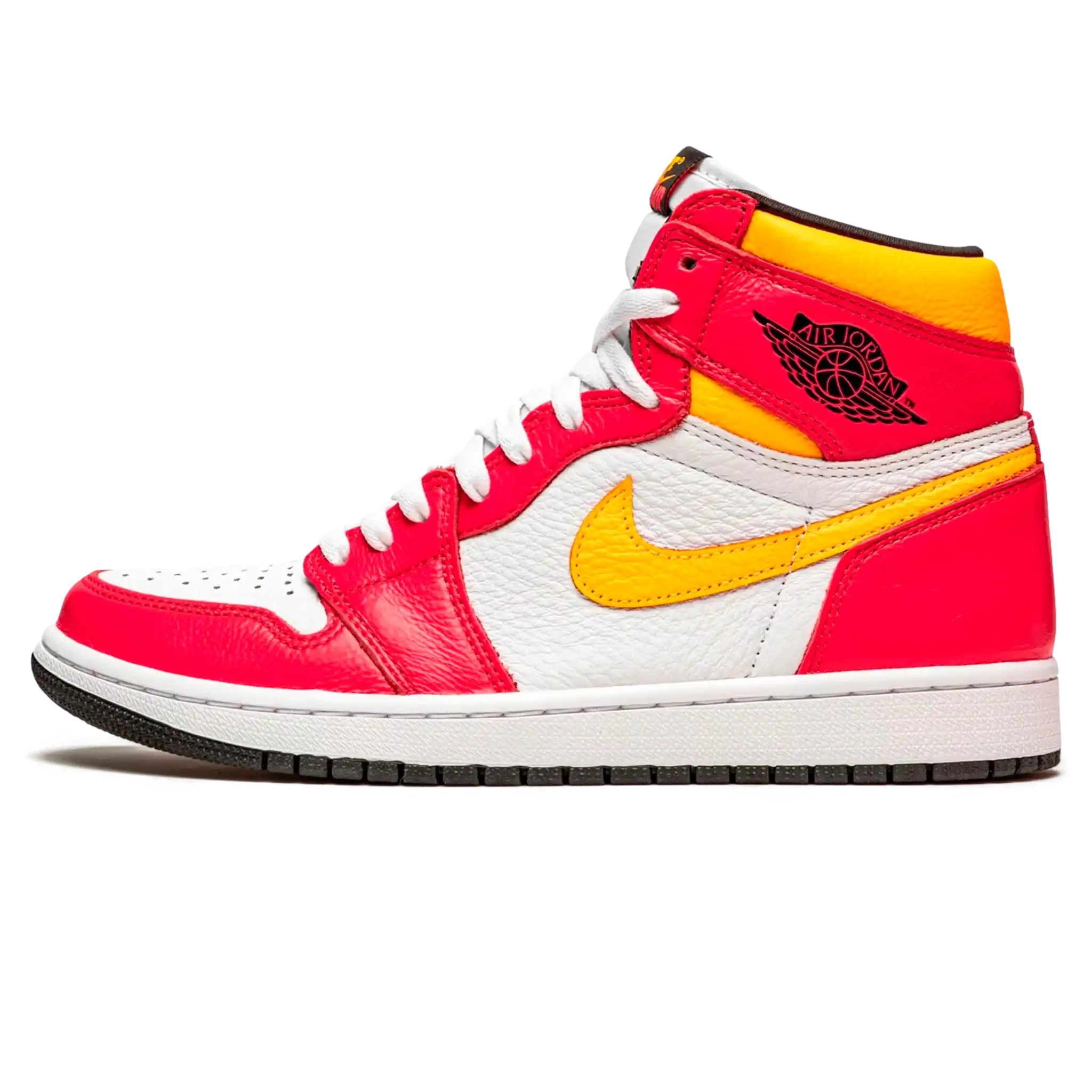 Tênis Air Jordan 1 High "Fusion Red" Rosa / Amarelo