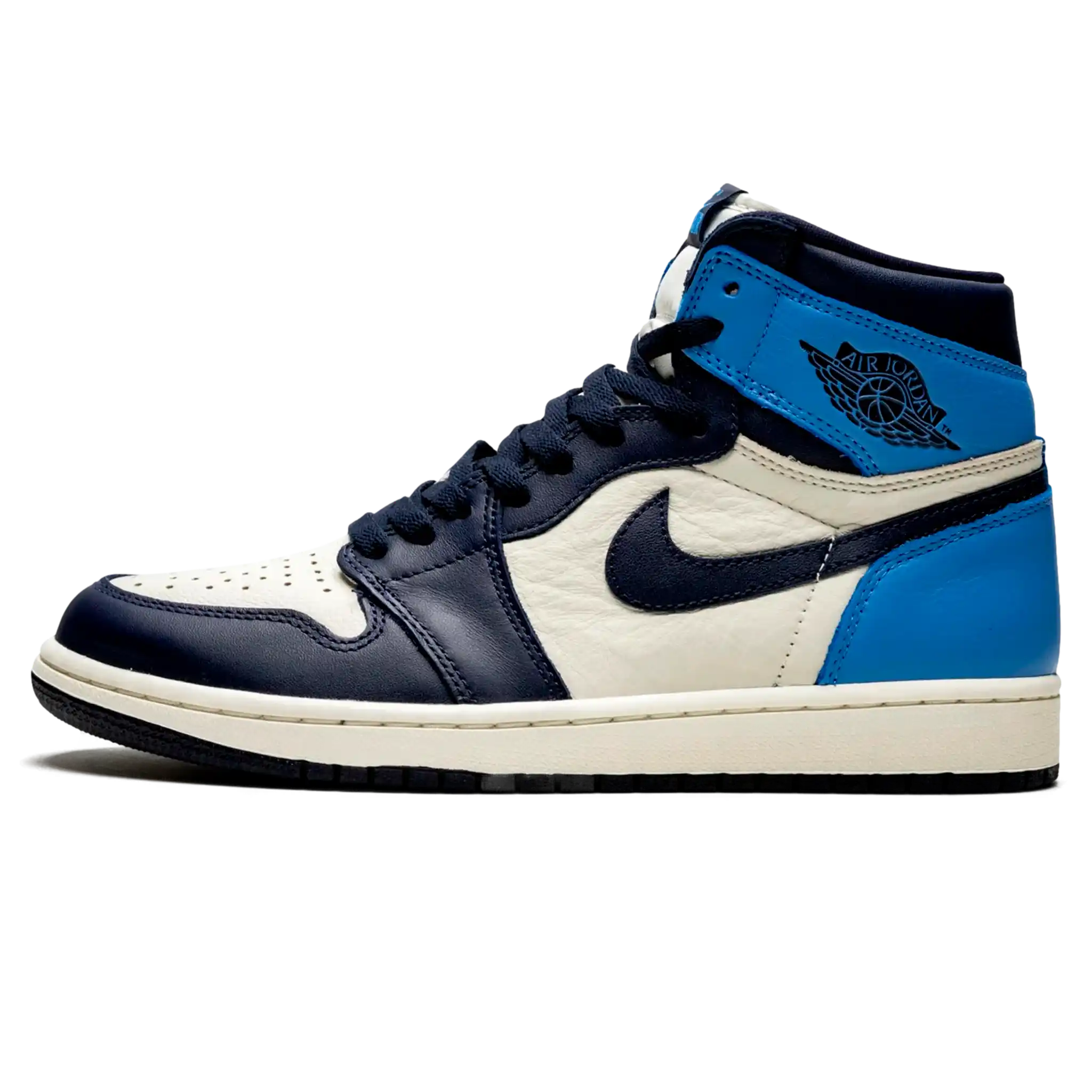 Tênis Air Jordan 1 High "Obsidian" Azul / Branco