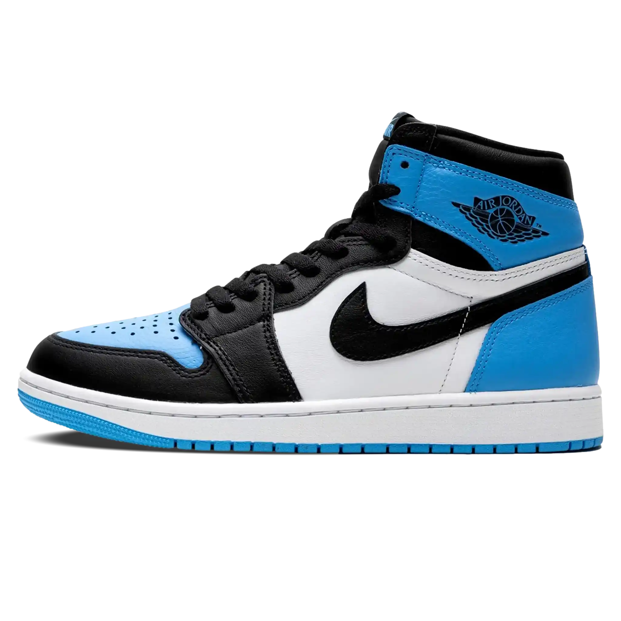 Tênis Air Jordan 1 High "UNC Toe" Azul