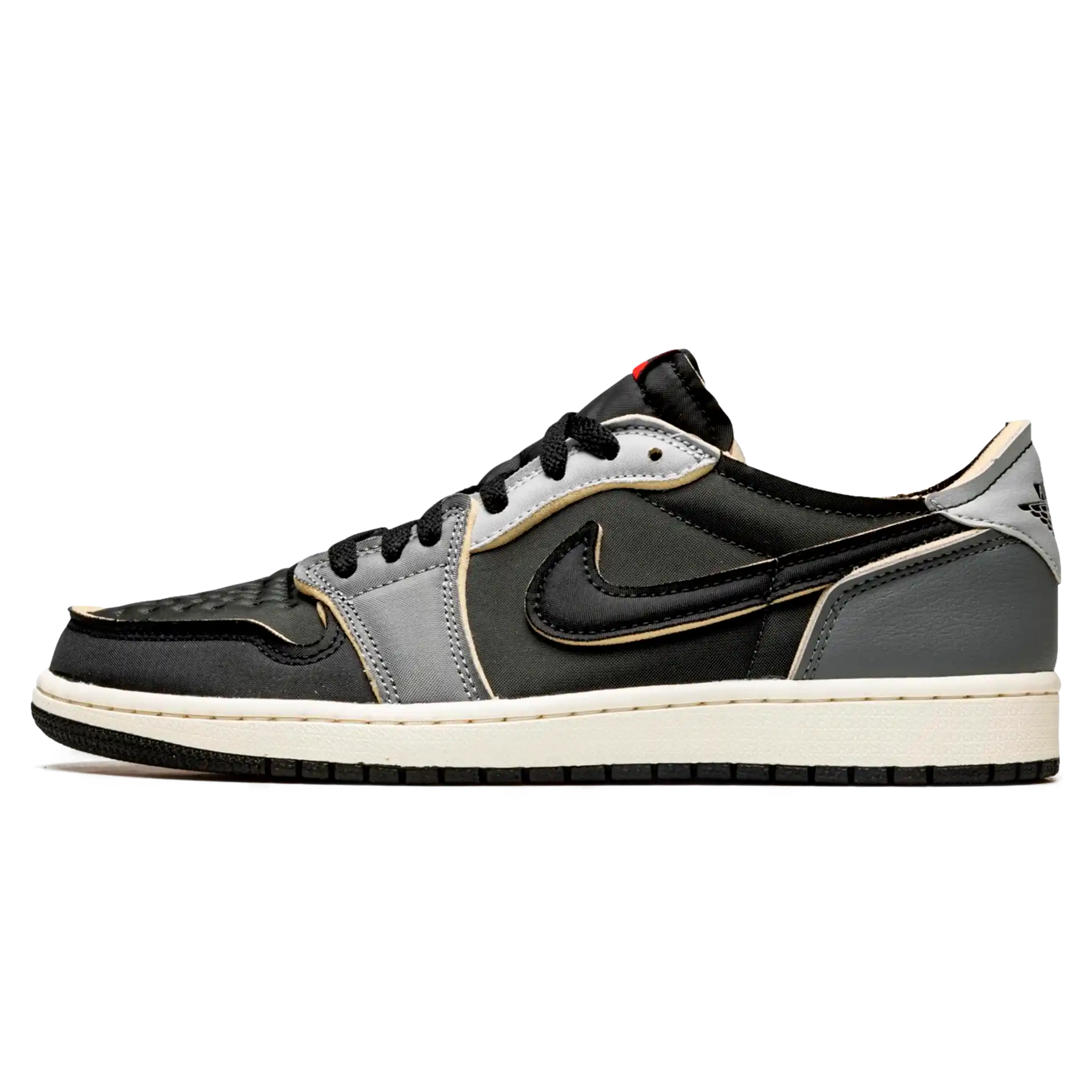 Tênis Air jordan 1 Low Masculino EX "Black Smoke Grey" Preto / Cinza