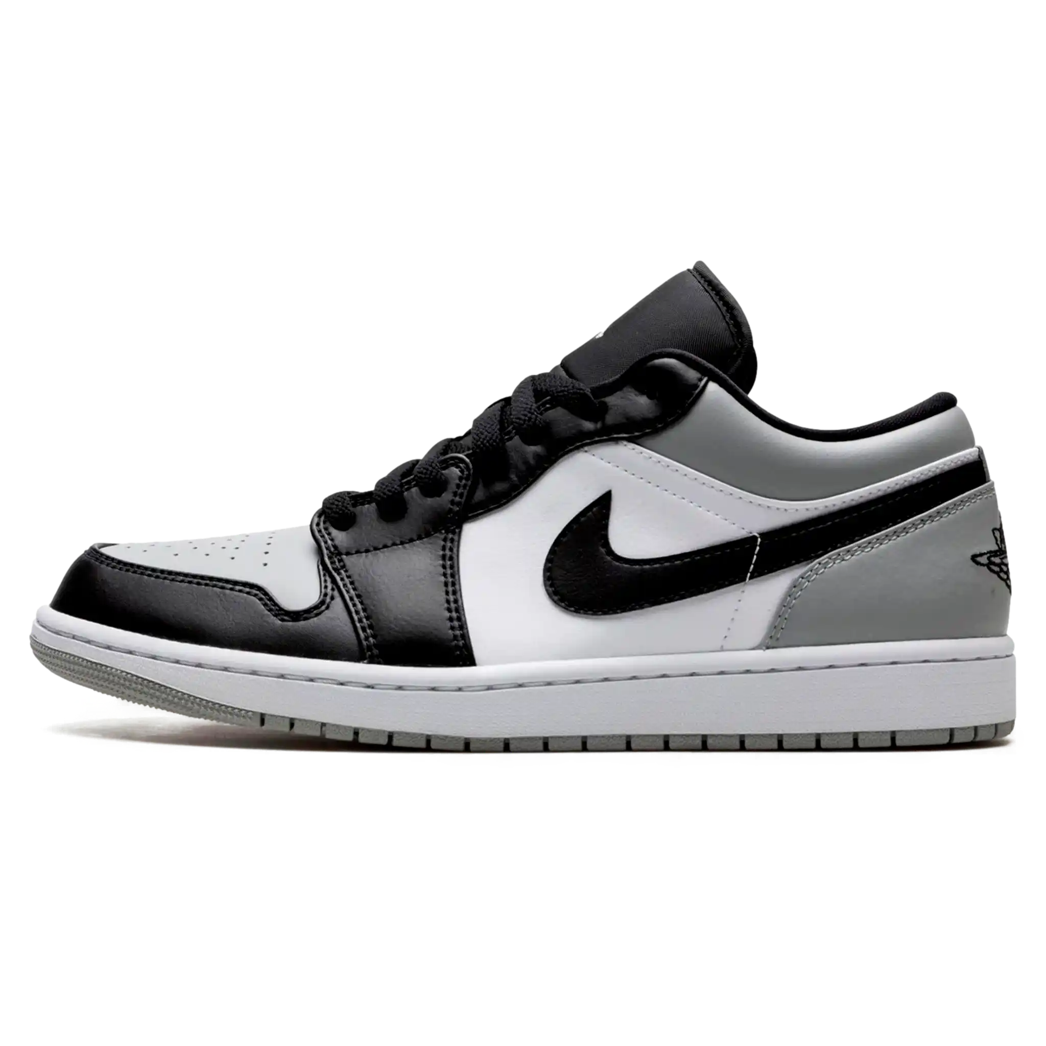 Tênis Air jordan 1 Low Masculino "Shadow Toe" Cinza / Preto