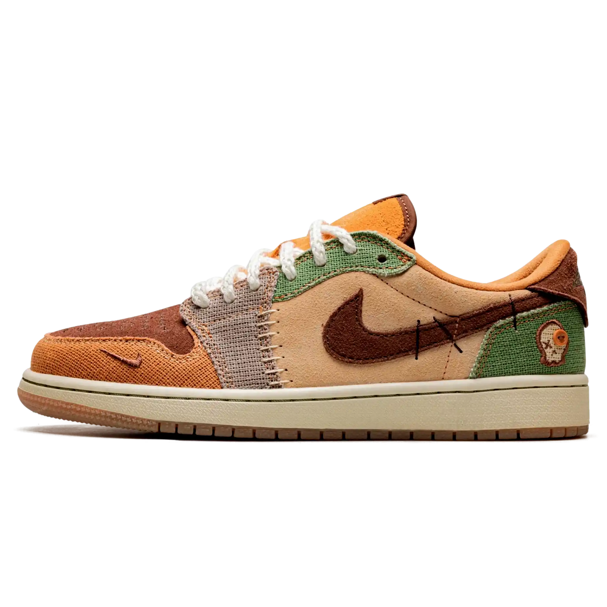 Tênis Air jordan 1 Low Masculino "Voodoo" Marrom / Bege