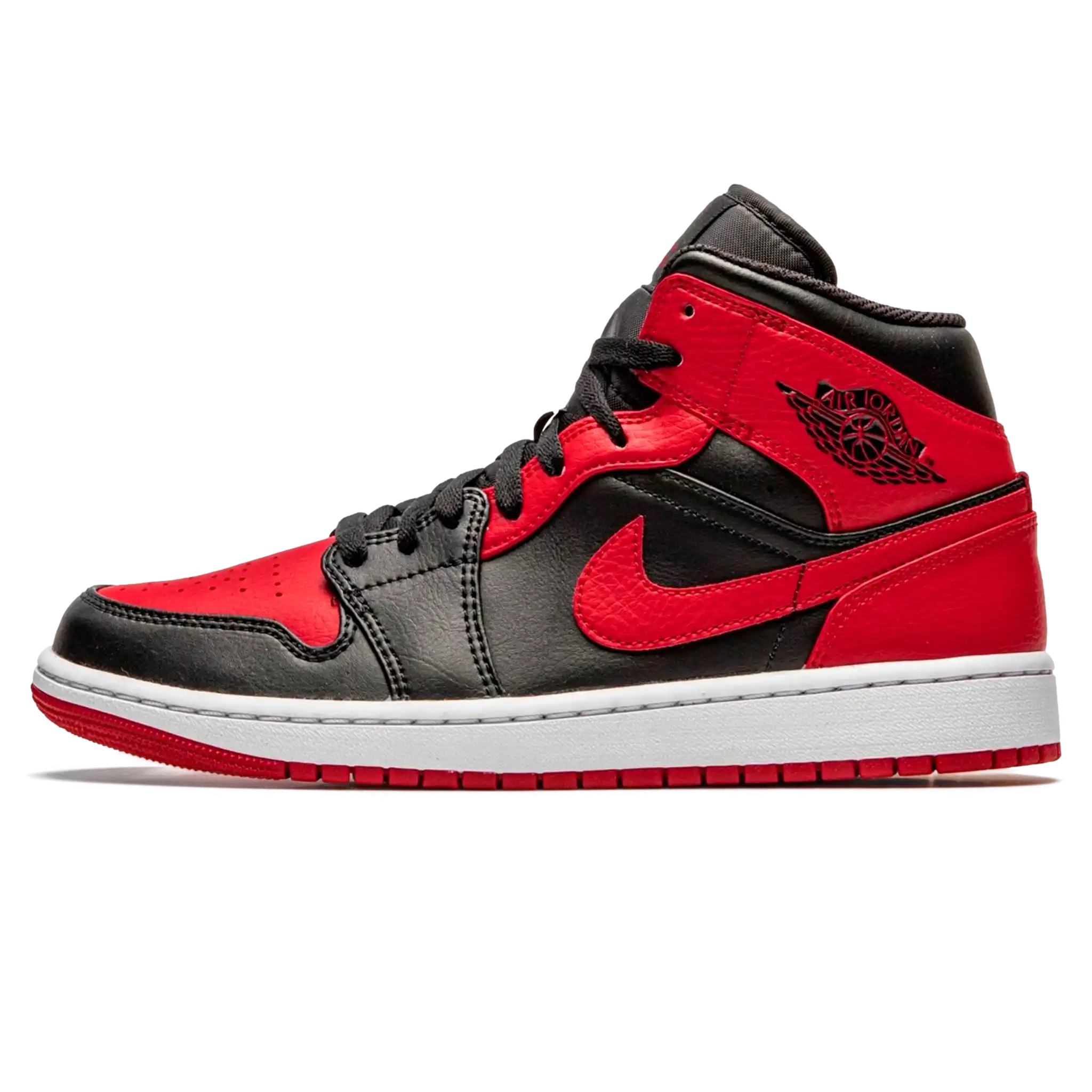 Tênis Air Jordan 1 Mid "Banned" Vermelho / Preto
