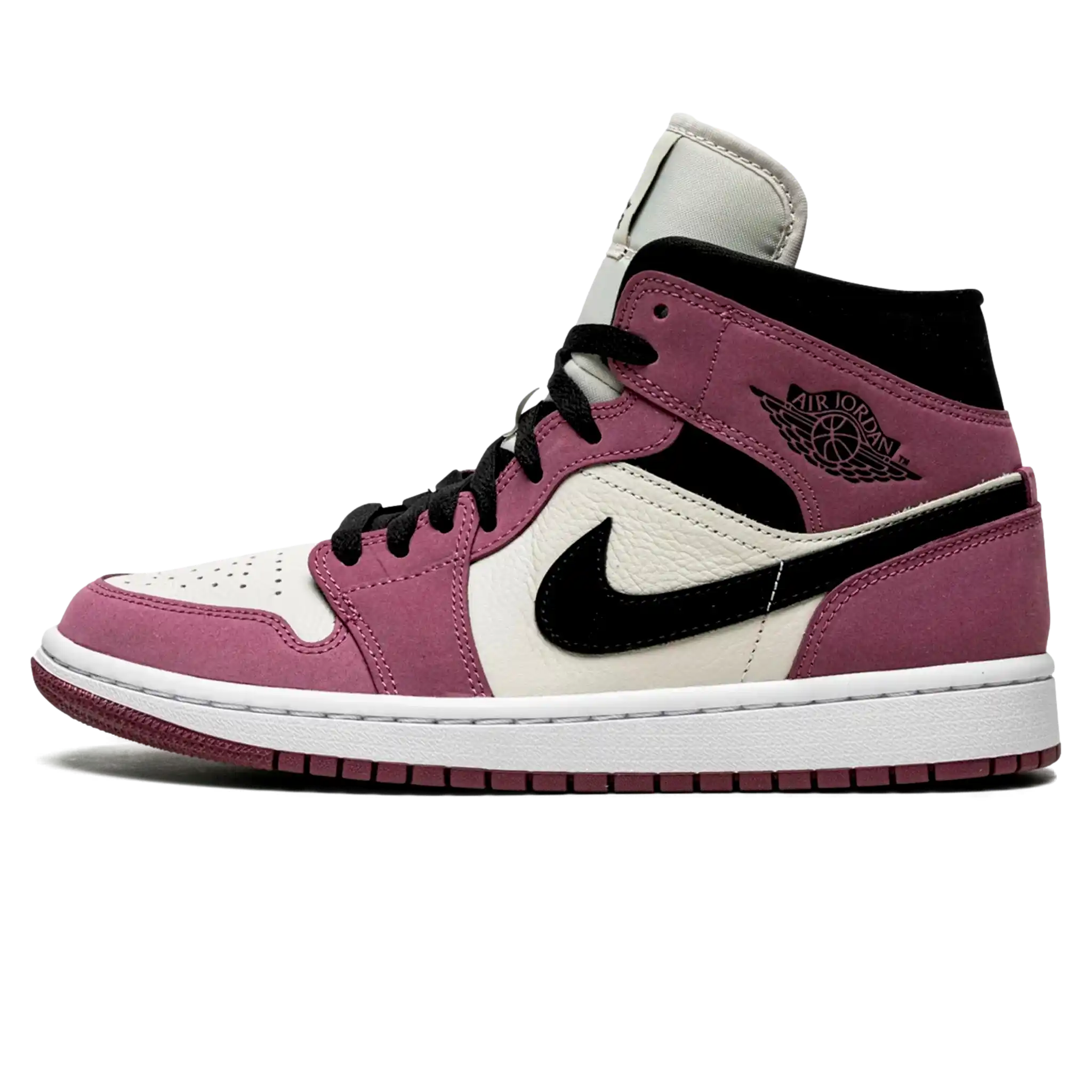 Tênis Air Jordan 1 Mid Feminino "Berry Pink" Rosa