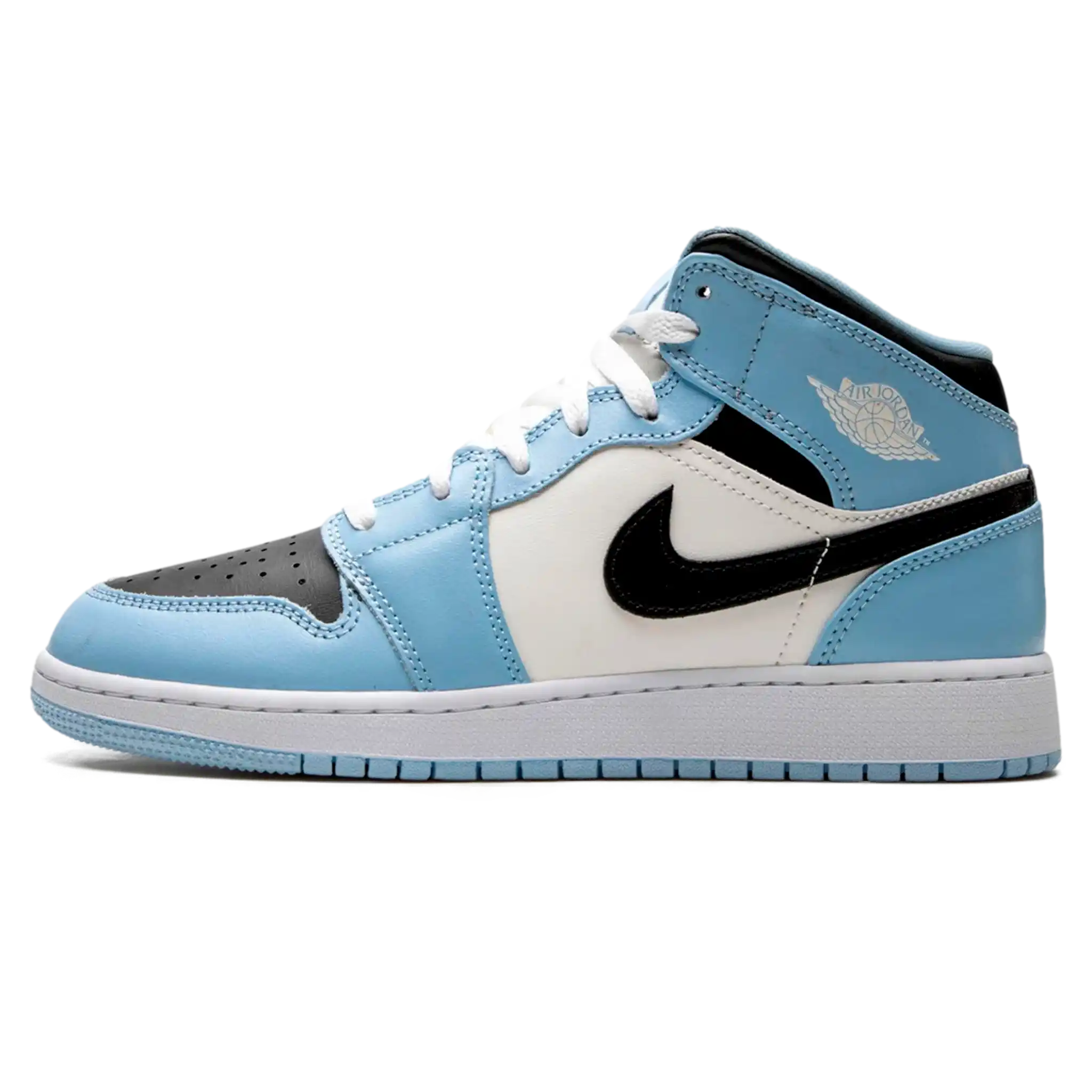 Tênis Air Jordan 1 Mid Feminino "Ice Blue" Azul / Branco