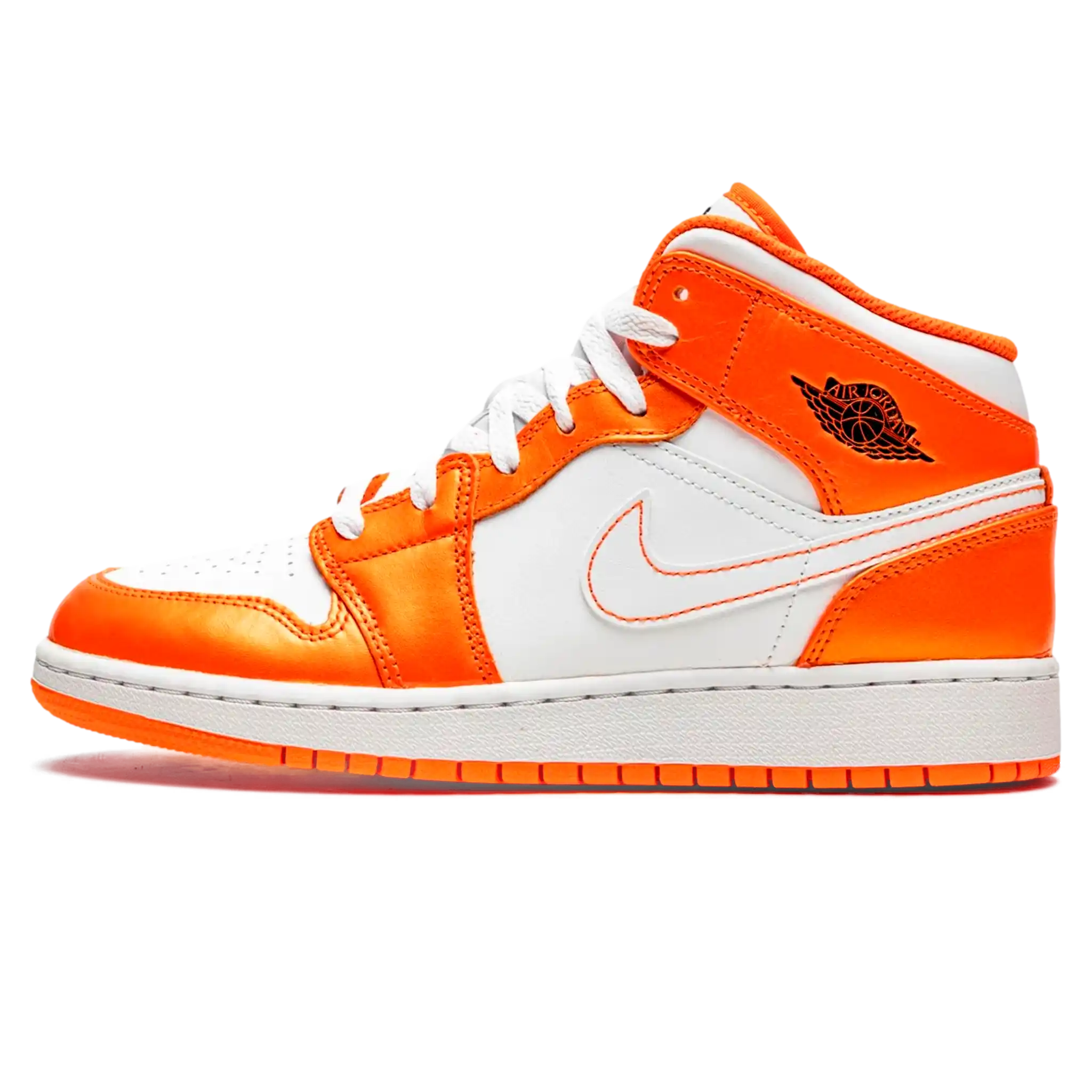 Tênis Air Jordan 1 Mid "Metallic Orange" Laranja