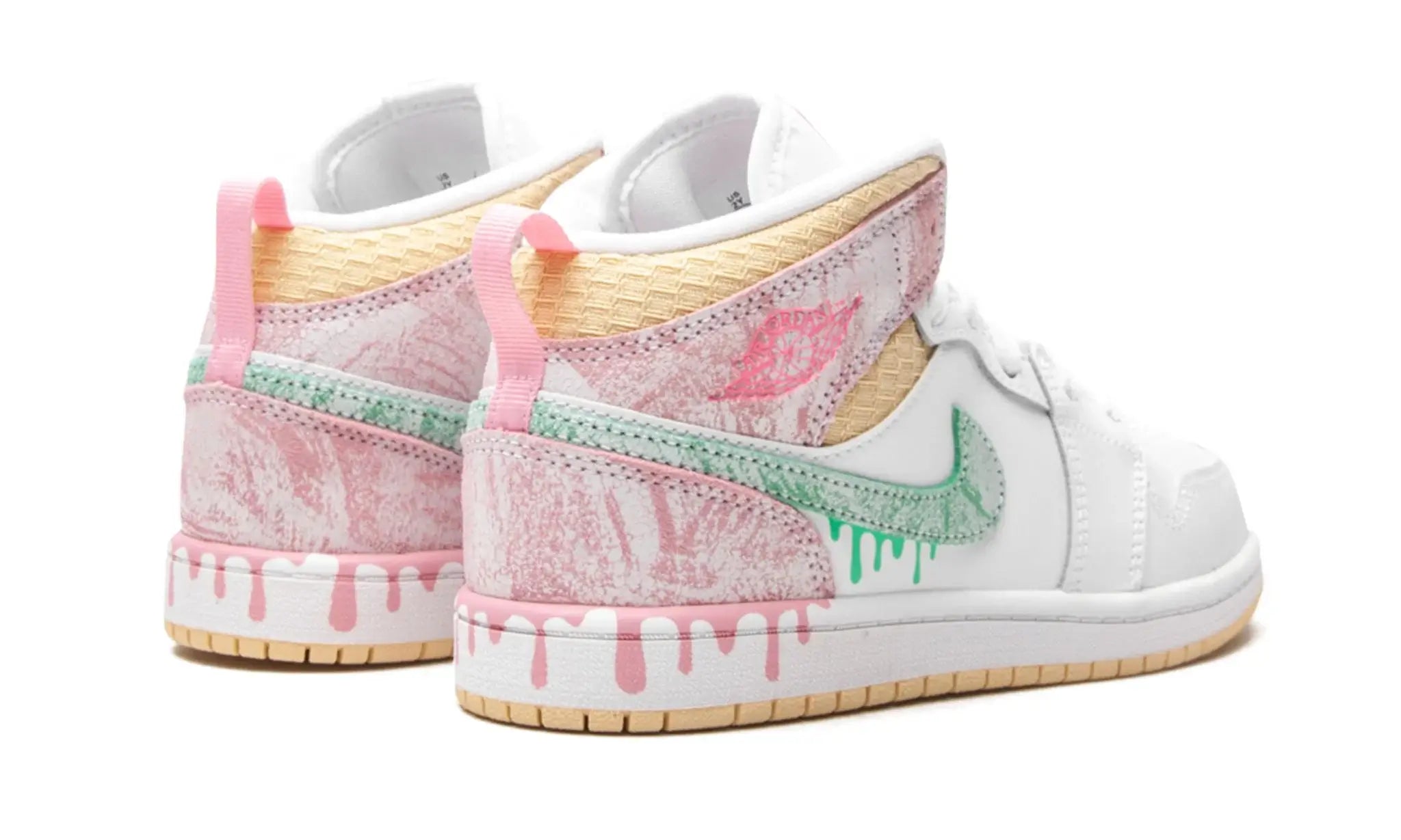 Tênis Air Jordan 1 Mid Feminino "Paint Drip"