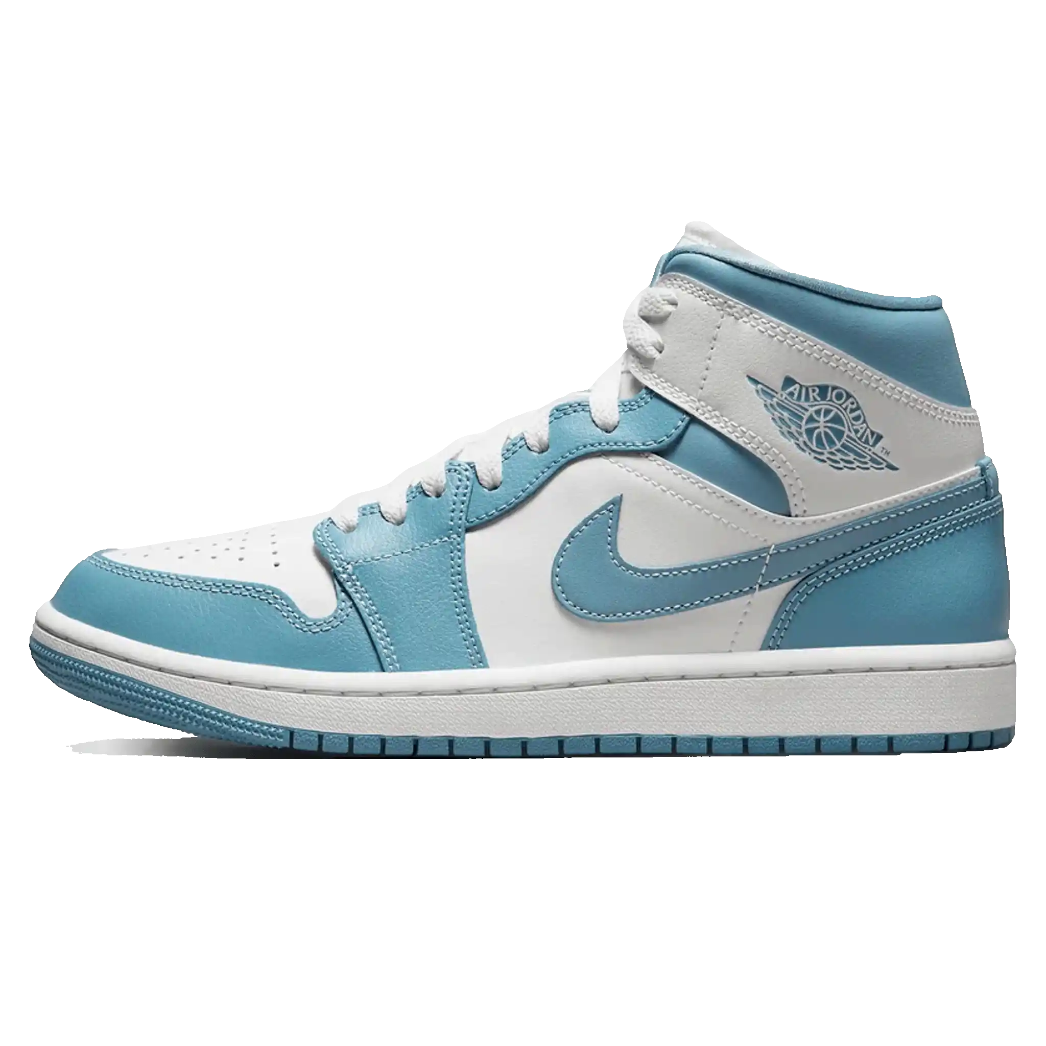 Tênis Air Jordan 1 Mid "UNC" Azul / Branco