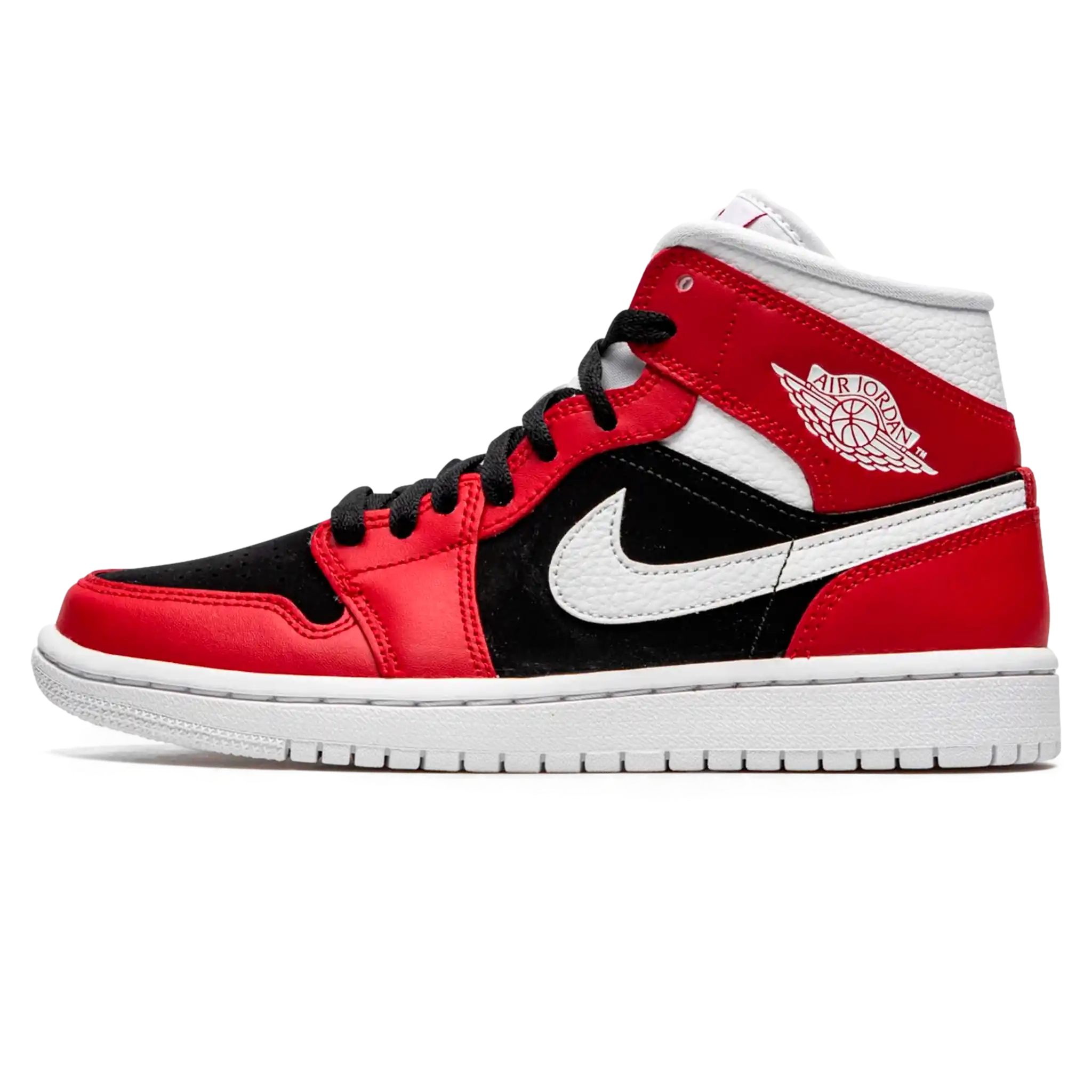 Tênis Air Jordan 1 Mid Feminino "Gym Red" Vermelho / Preto