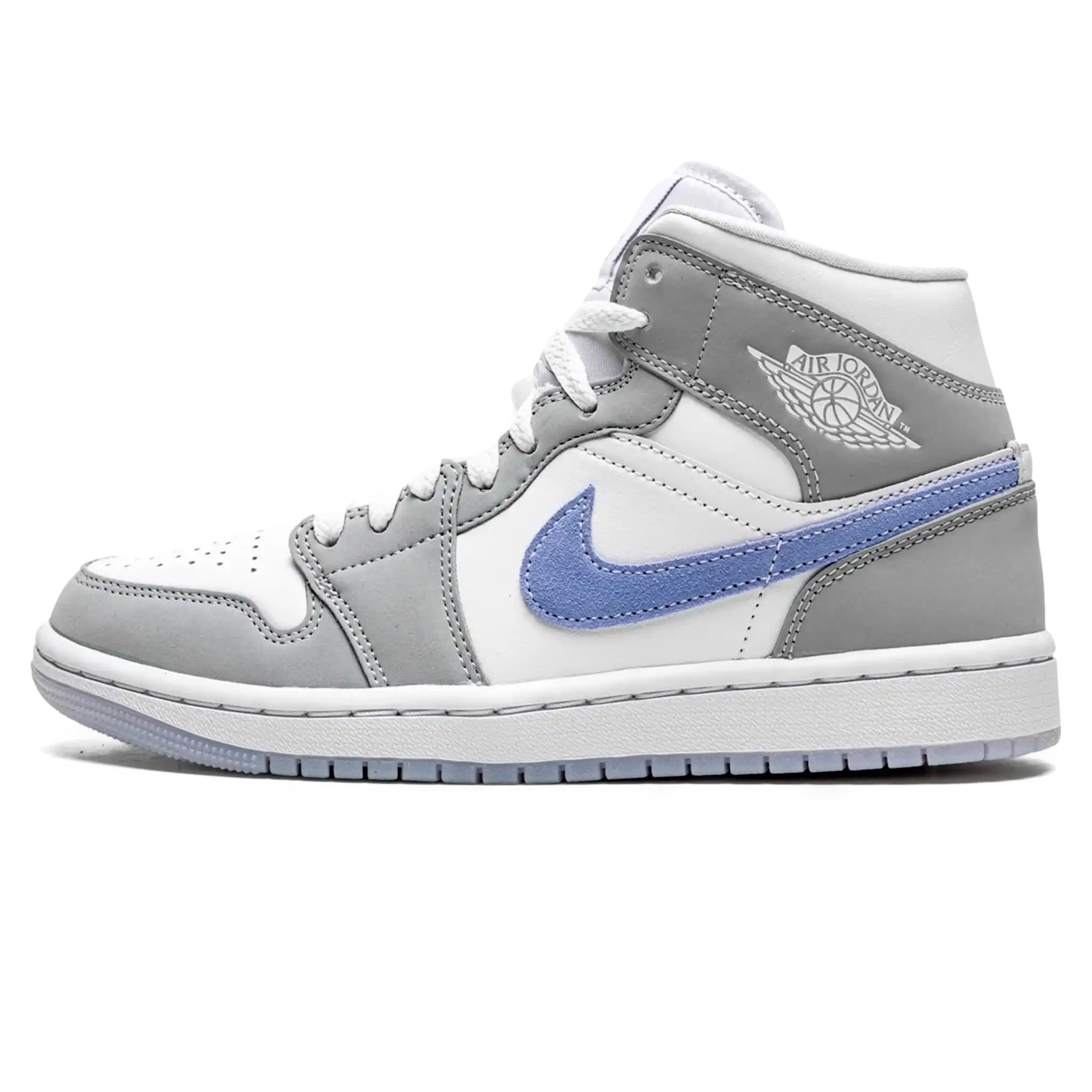 Tênis Air Jordan 1 Mid Feminino "Wolf Grey" Cinza