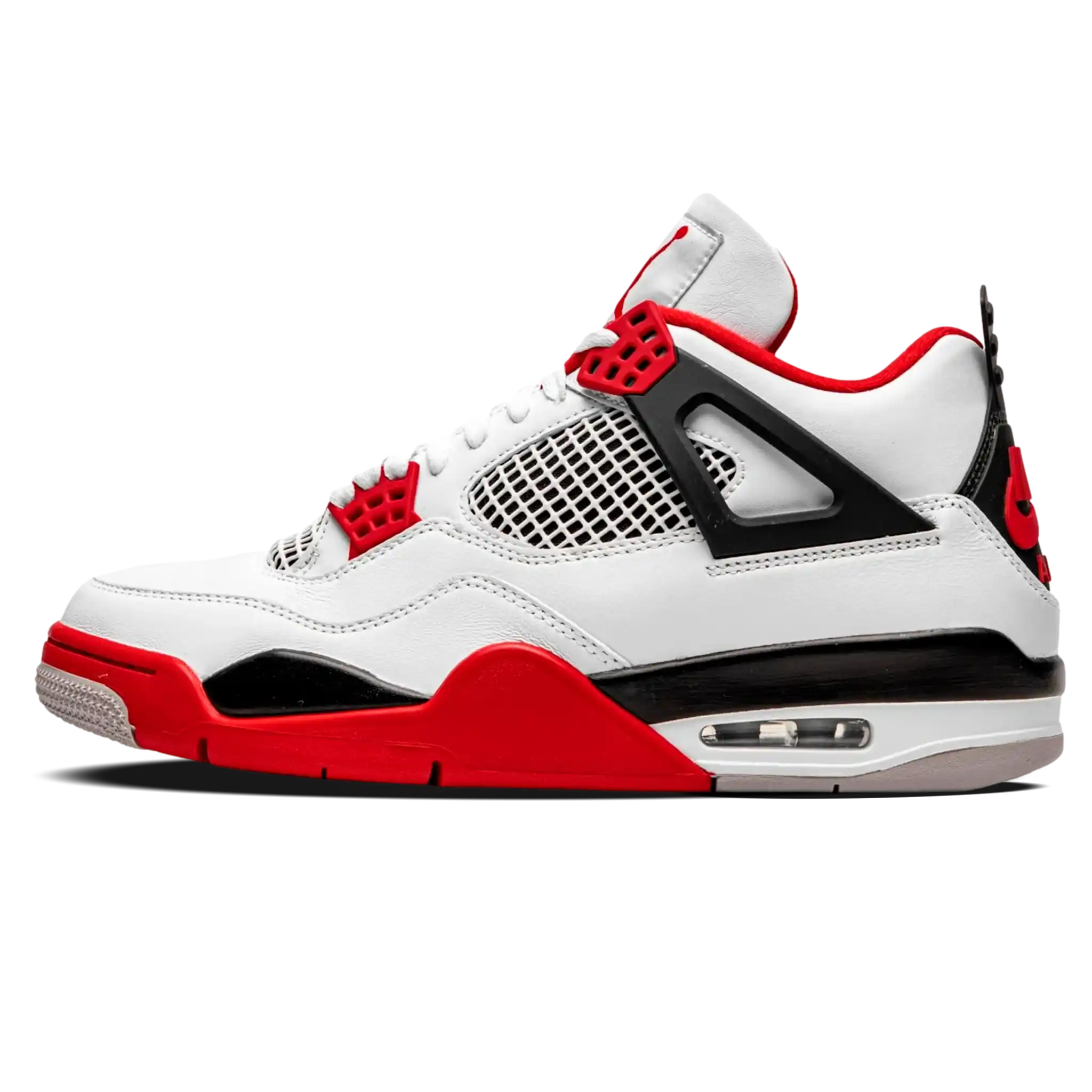 Tênis Air Jordan 4 "Fire Red" Branco / Vermelho