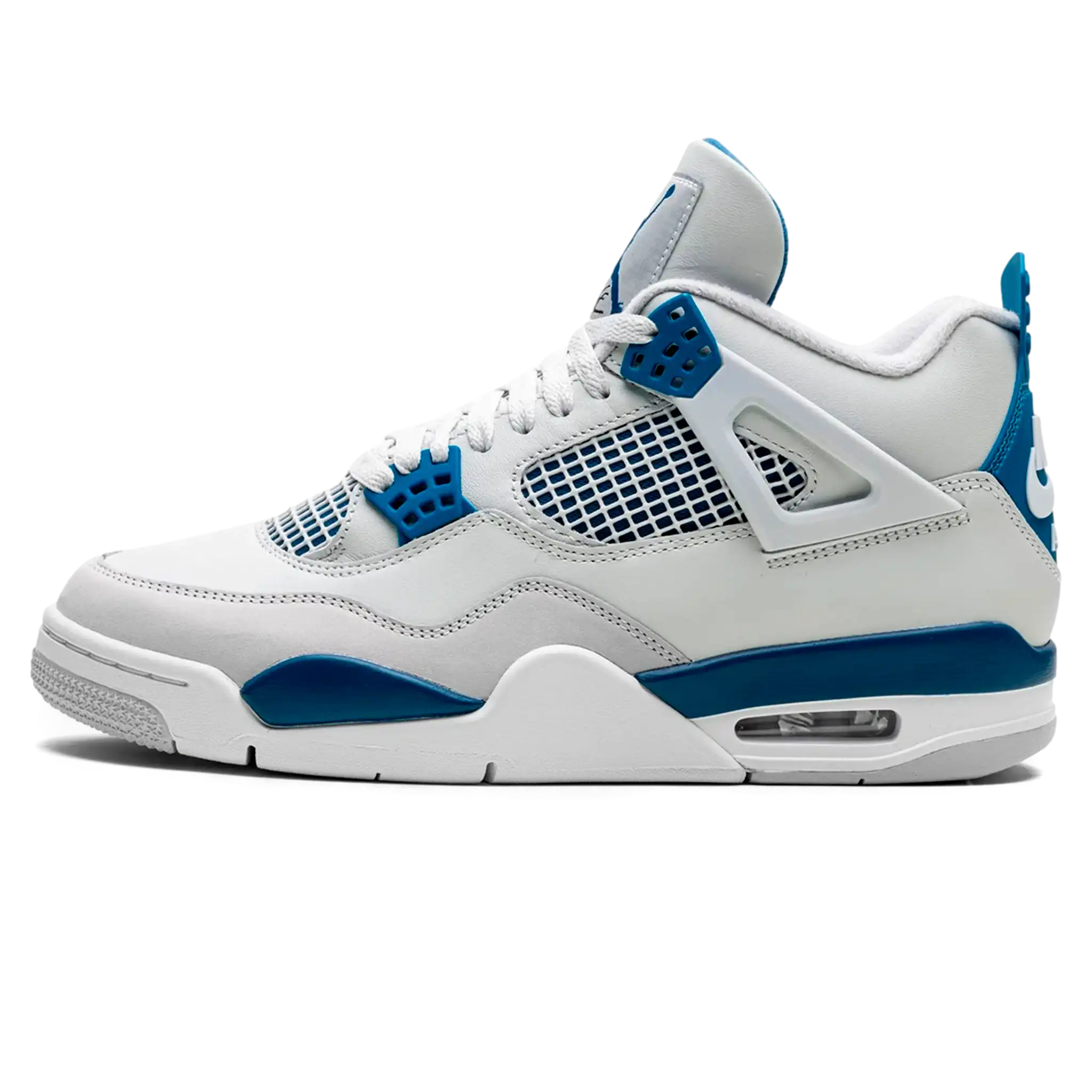 Tênis Air Jordan 4 "Military Blue" Branco / Azul
