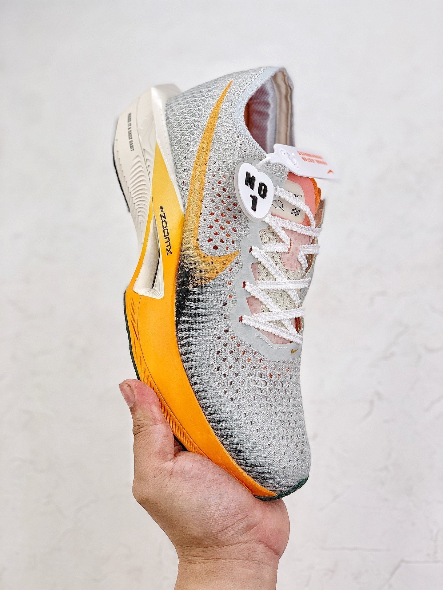 Nike Air Zoom X Vaporfly 3 - Cinza/Laranja