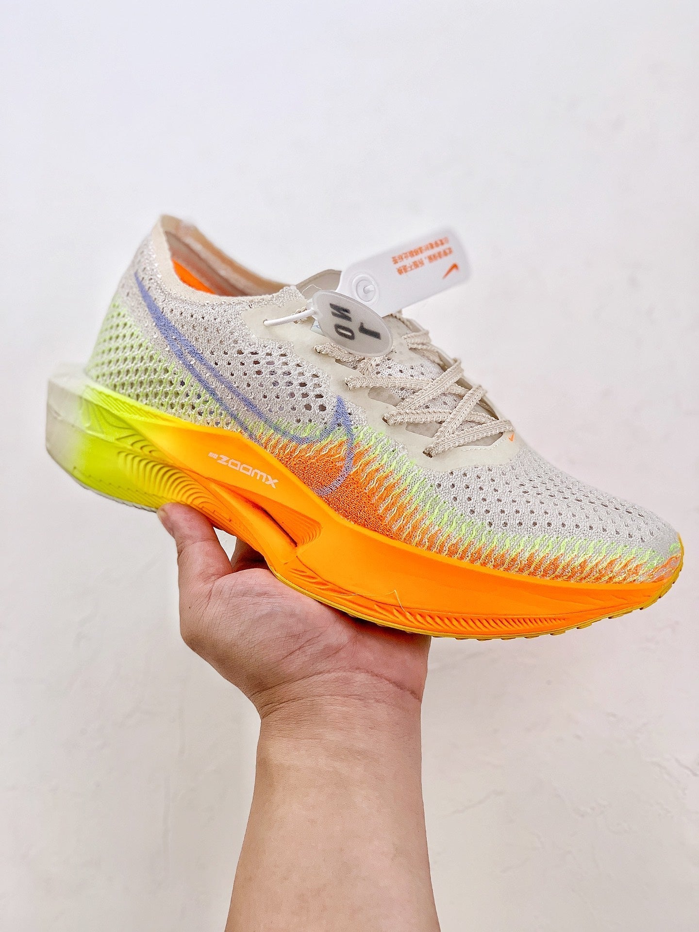 Nike Air Zoom X Vaporfly 3 - Branco/Laranja/Azul