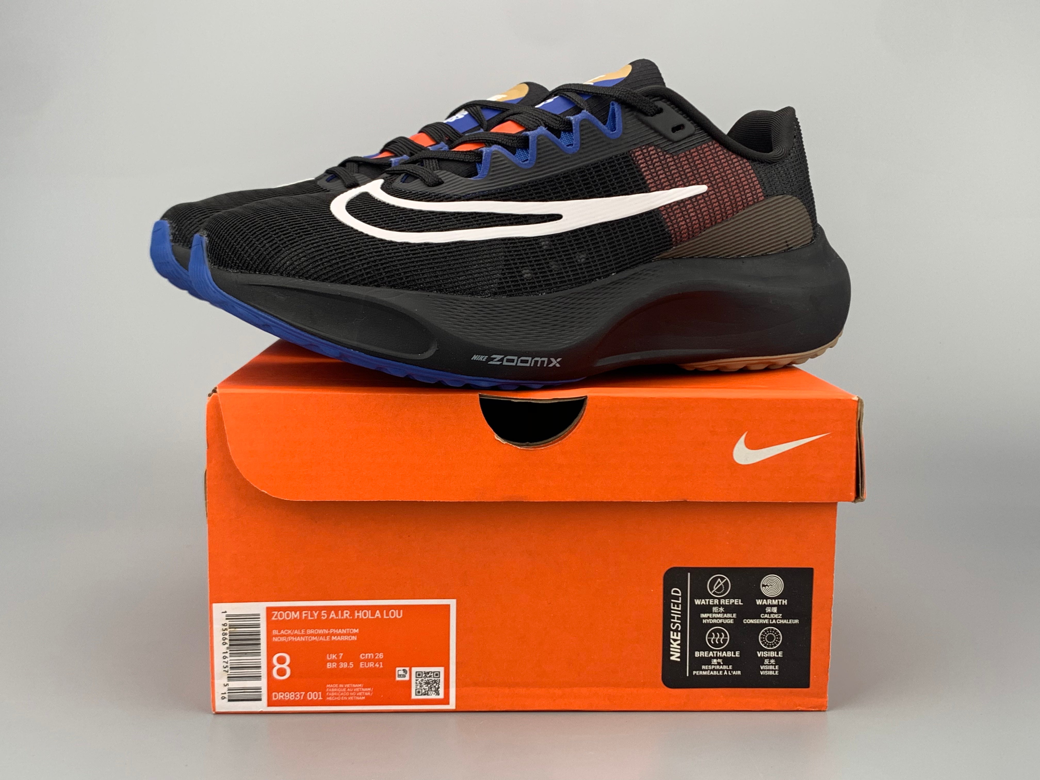 Nike Air ZoomX Fly 5 - Preto/Azul