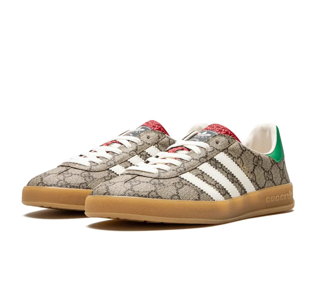Tênis Adidas x Gucci Gazelle 'Beige GG Monogram'