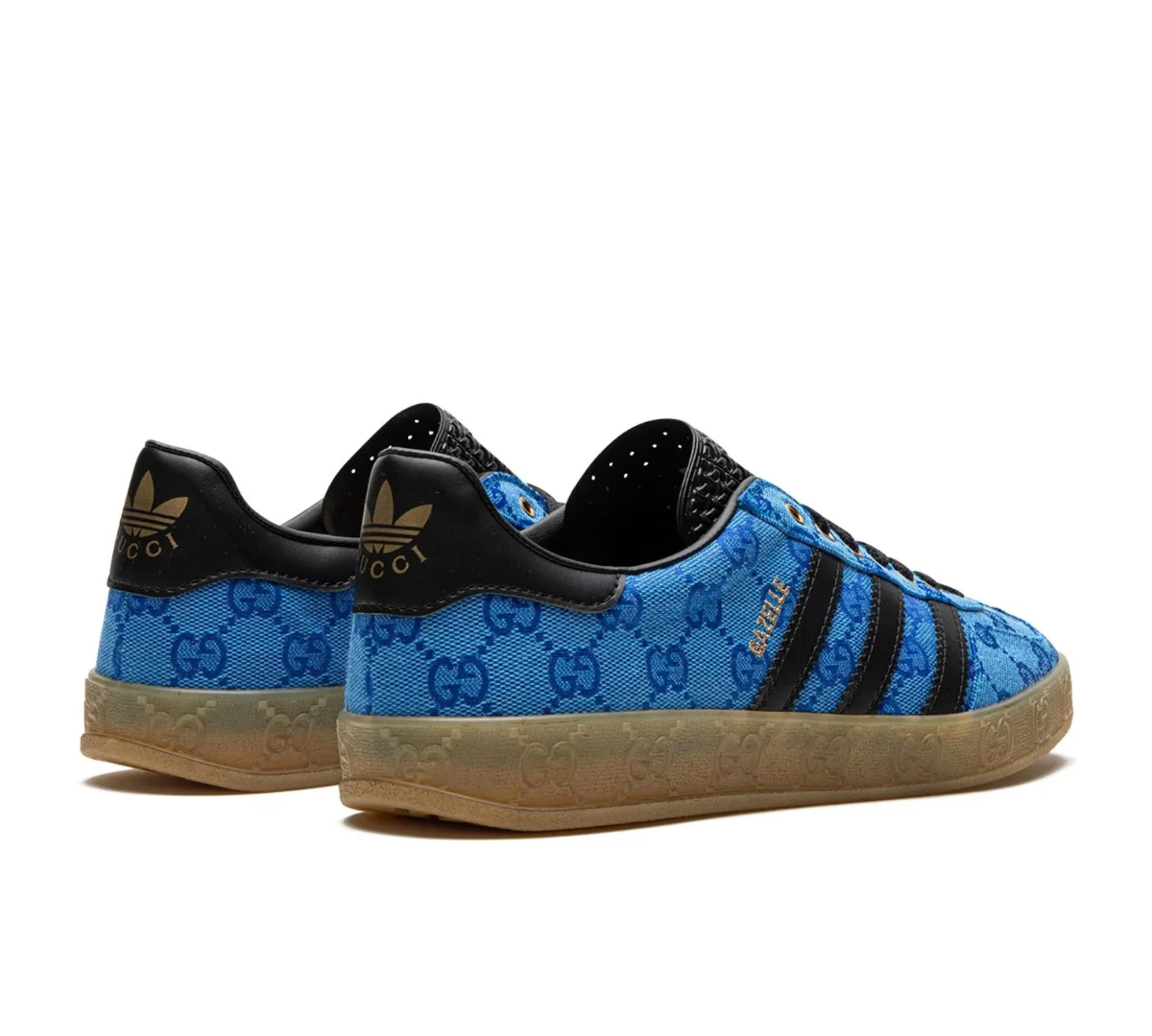 Tênis Adidas x Gucci Gazelle 'GG Monogram Blue'