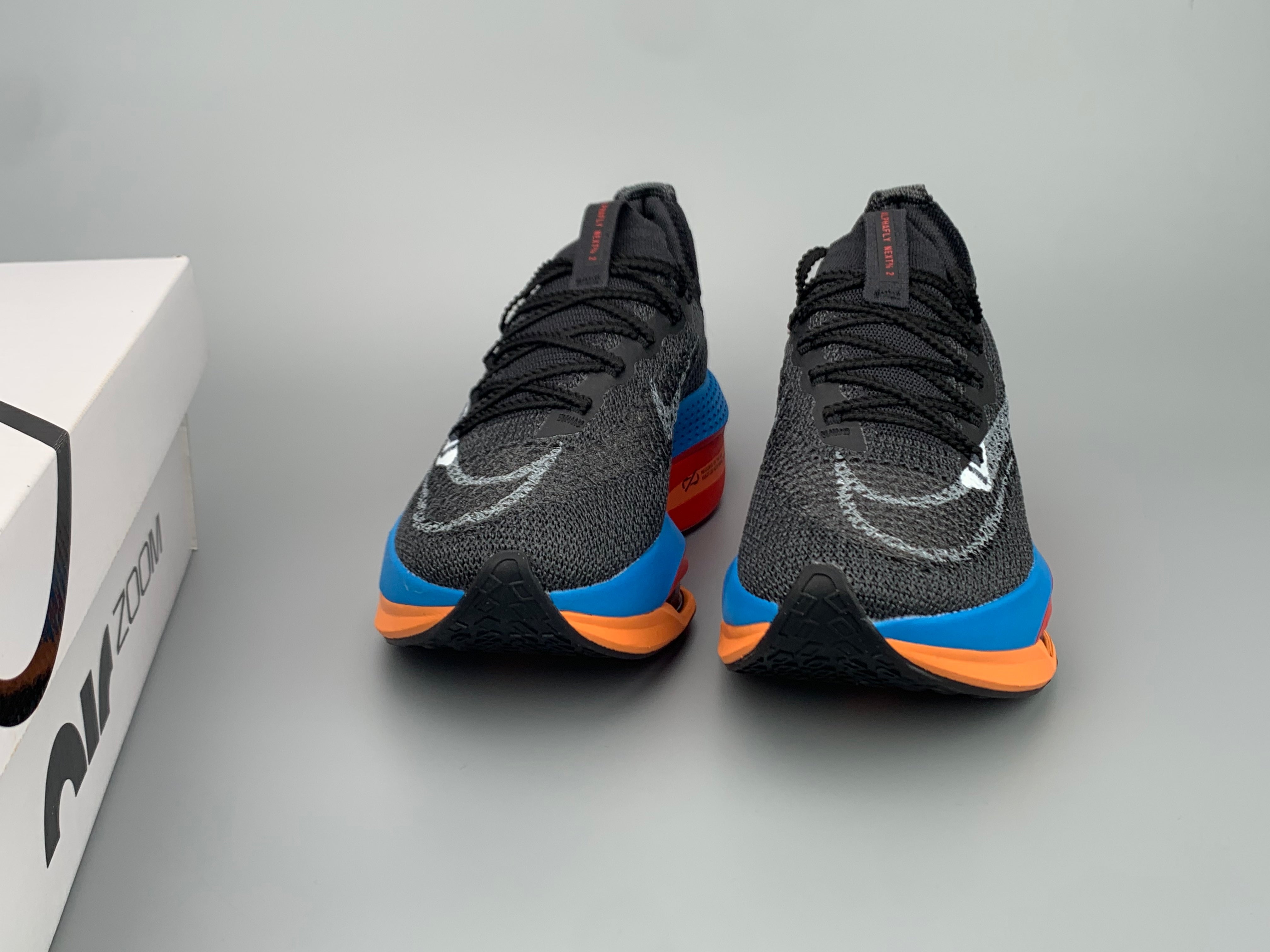 Nike Air ZoomX Alphafly Next 2 - Preto/Azul/Laranja