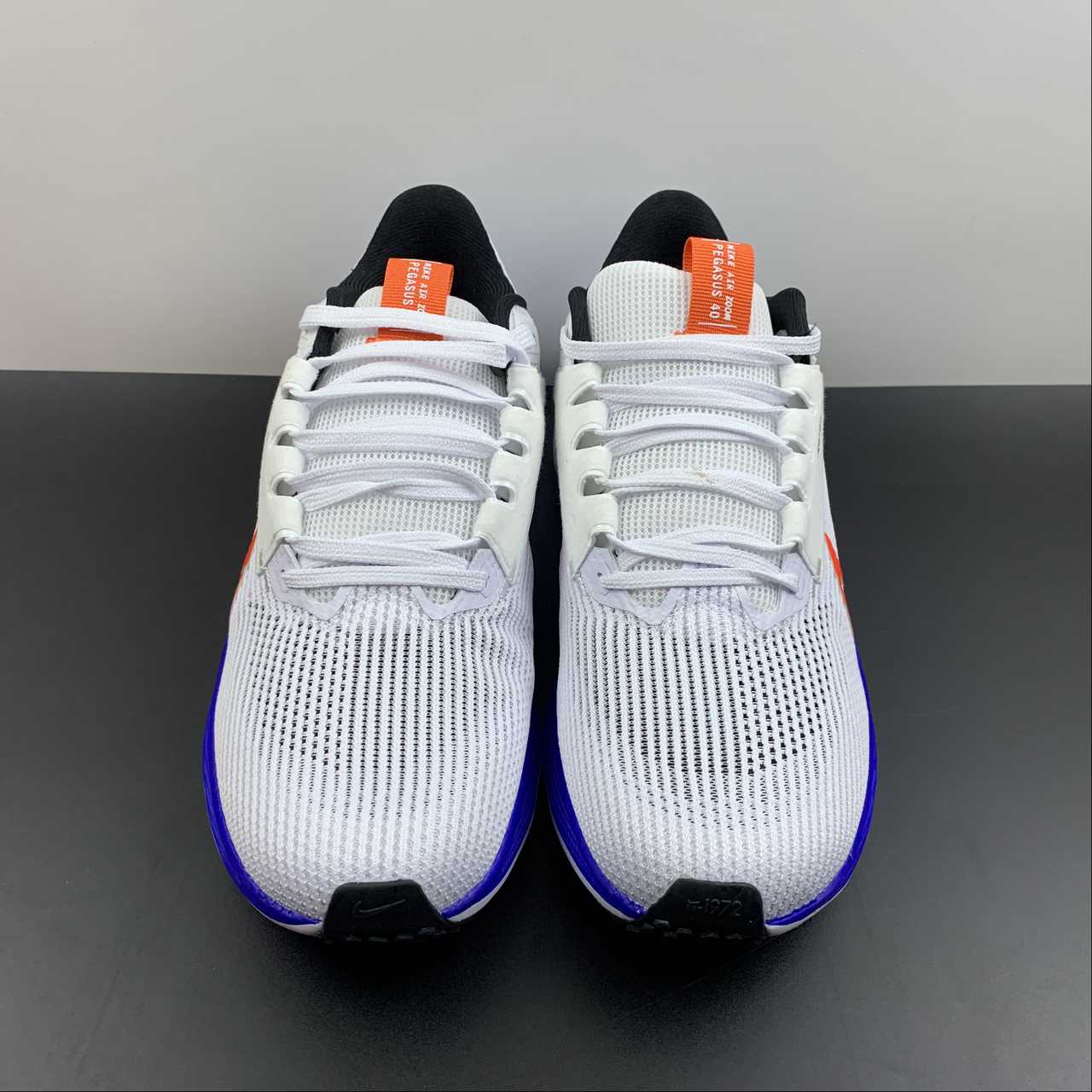 Nike Air Zoom Pegasus 40 - Branco/Azul/Laranja