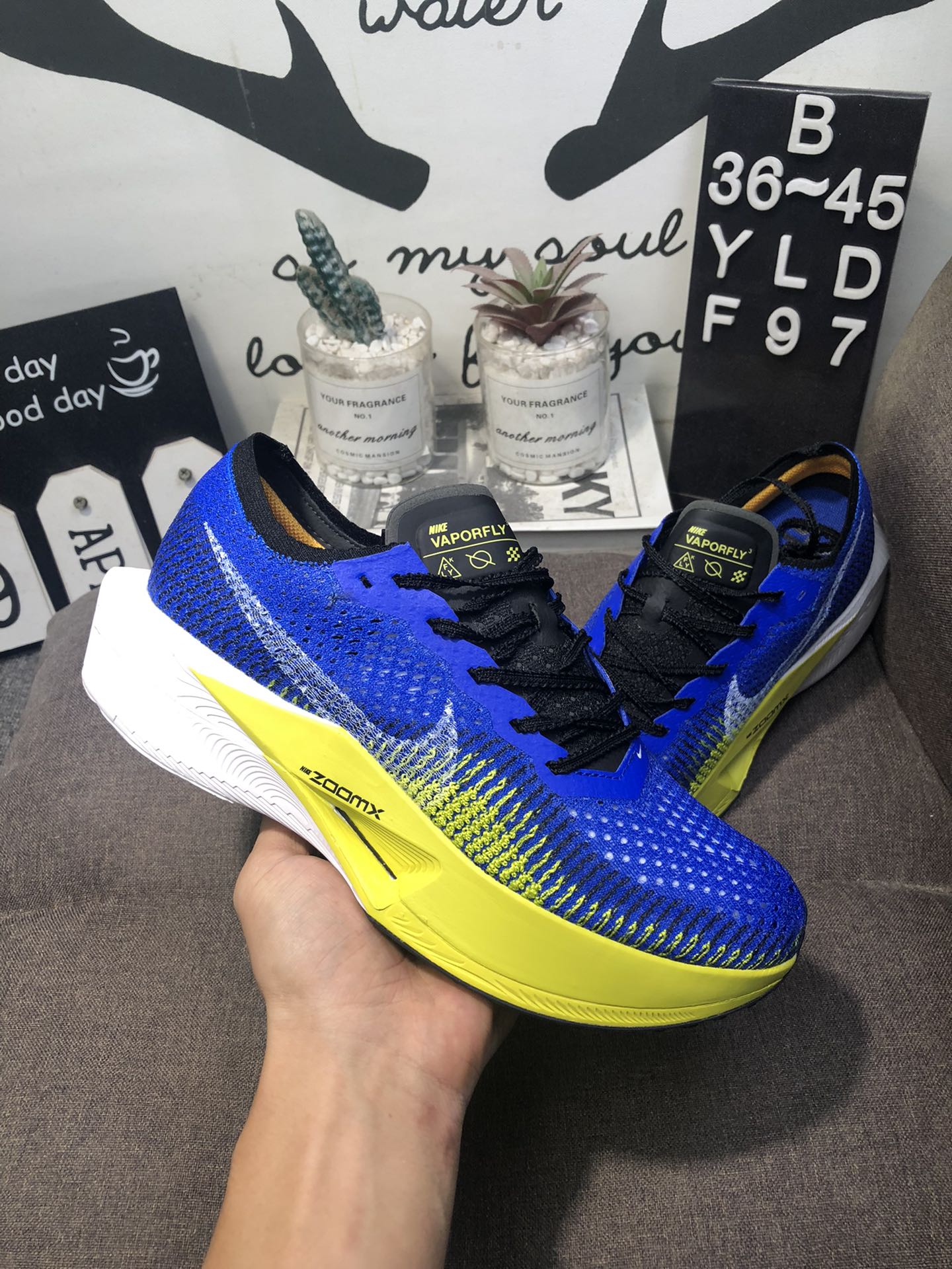 Nike Air Zoom X Vaporfly 3 - Azul/Amarelo