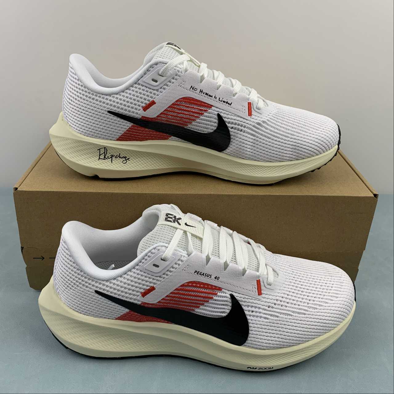 Nike Air Zoom Pegasus 40 - Branco/Preto/Vermelho