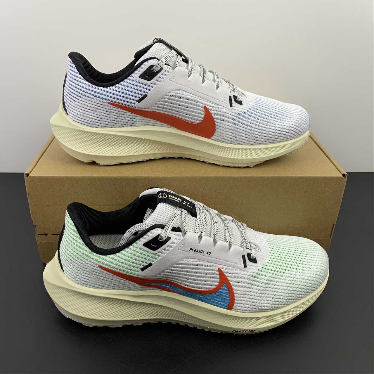 Nike Air Zoom Pegasus 40 - Cinza/Laranja/Bege