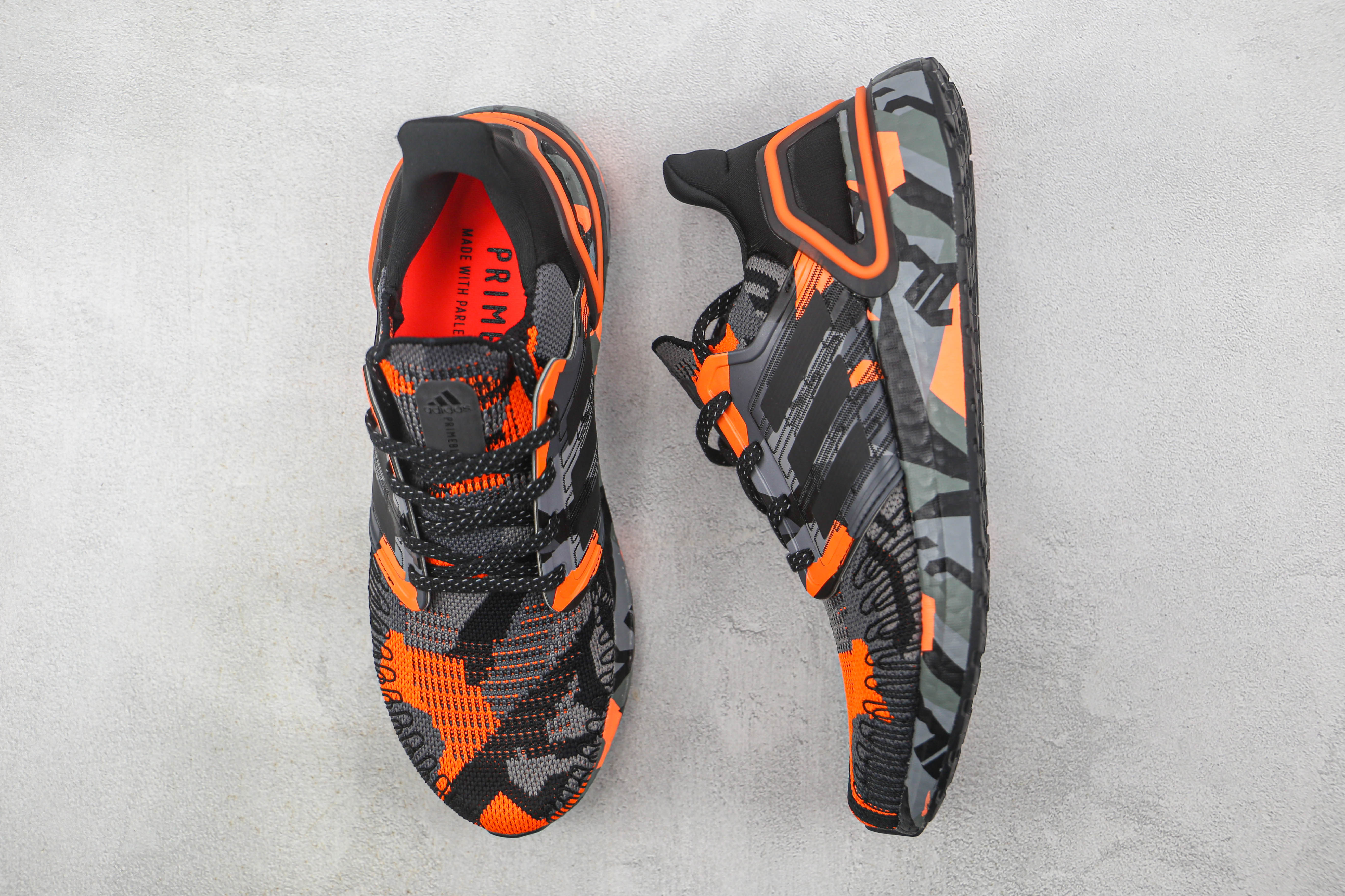 Adidas Ultraboost 20 - Preto/Laranja 'Camuflado'