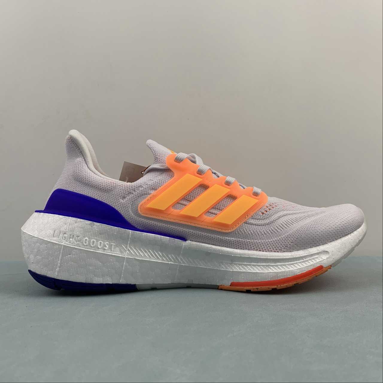 Adidas Ultraboost Light 23 - Cinza/Laranja/Roxo