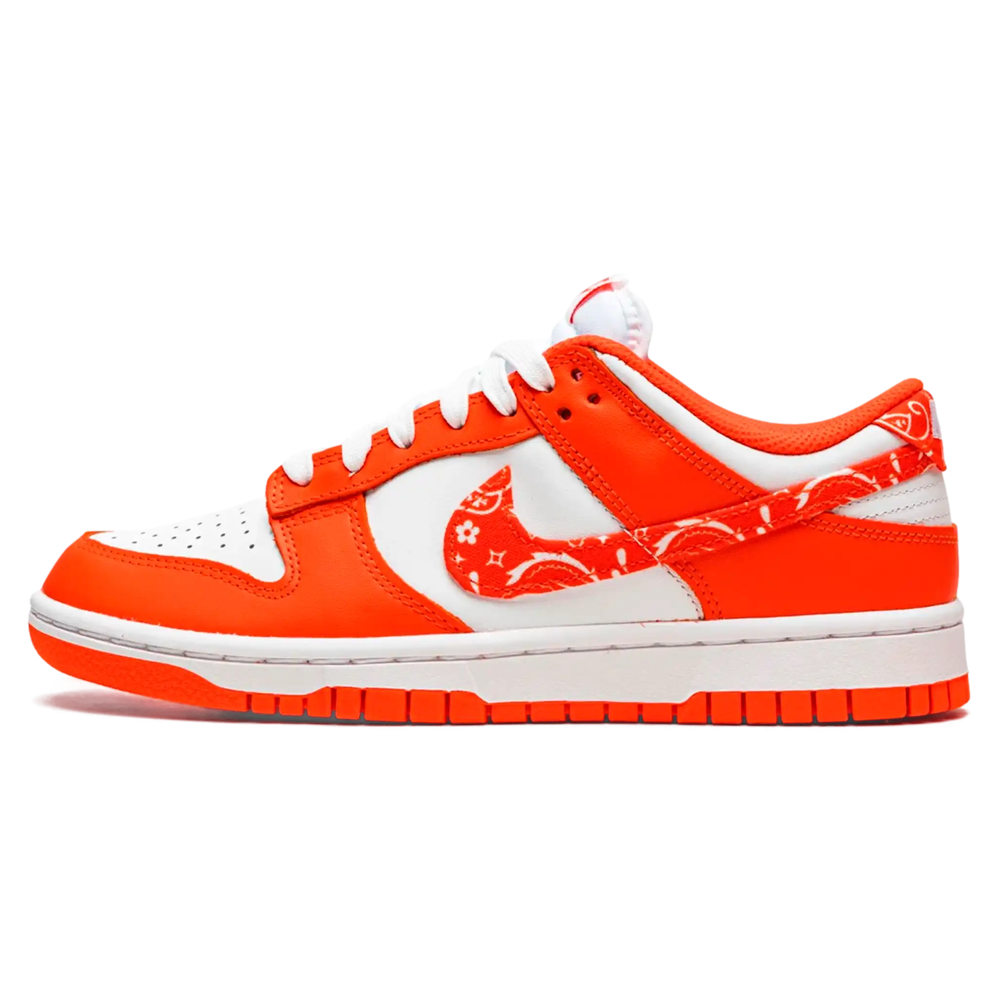Tênis Nike Dunk Low Feminino "Orange Paisley" Laranja / Branco